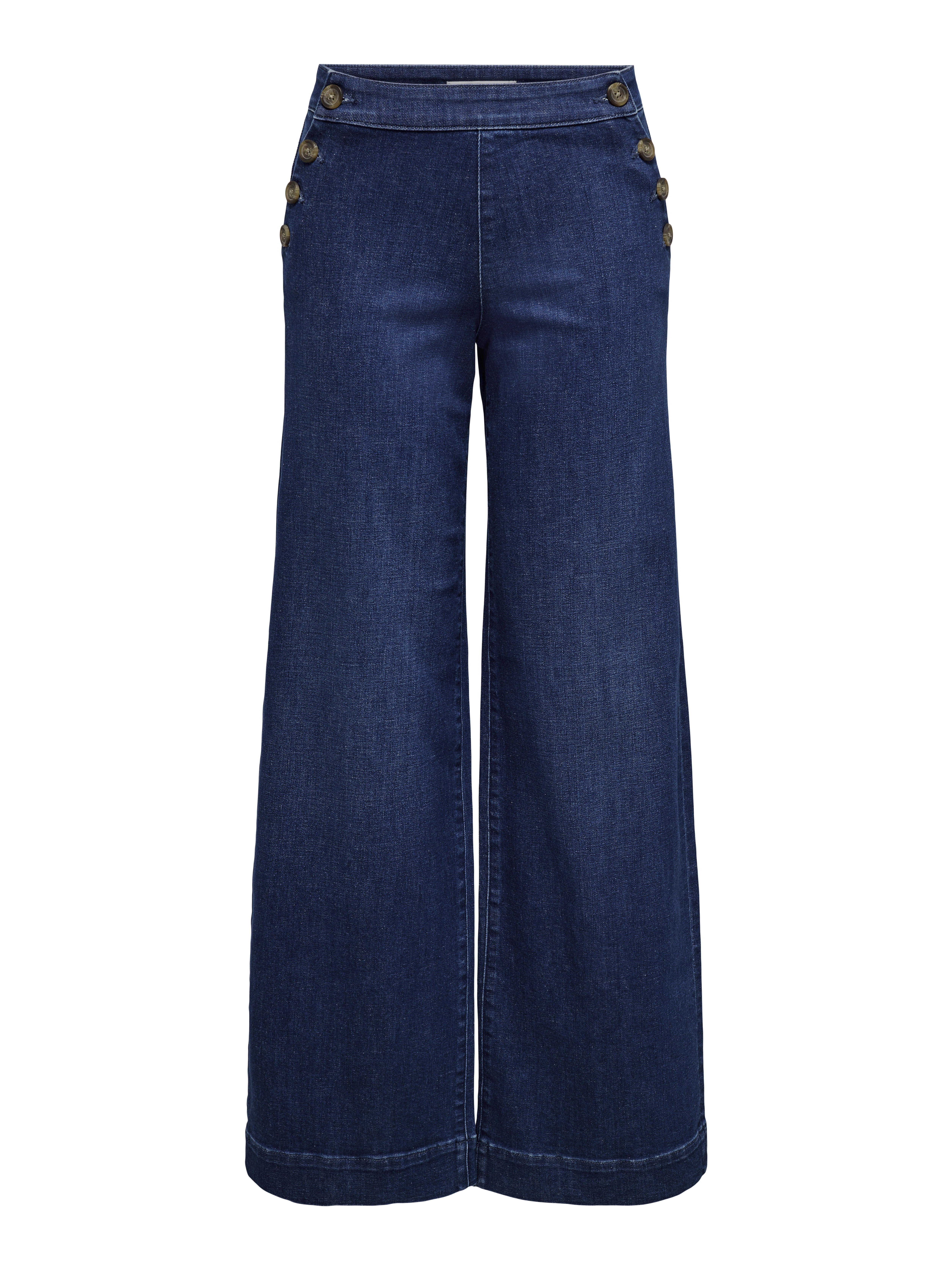 Only, Damen, Jeans, Onlmadison Hw Button Wide Dnm Gen533noos, Blau, (29) - Bild 6