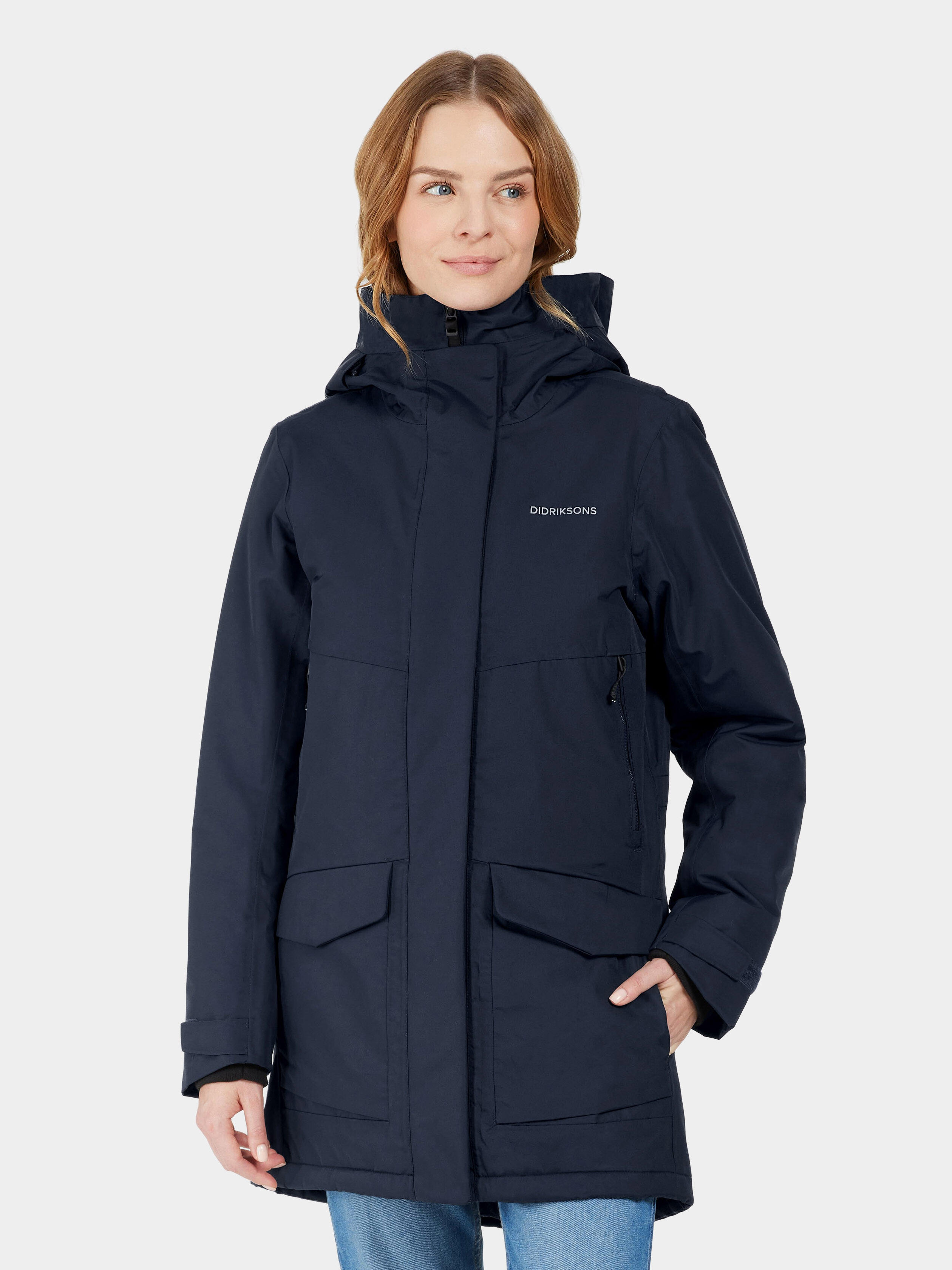 Didriksons Damen Blau Mantel Frida Wns Parka 7, Größe 40 In - Bild 2