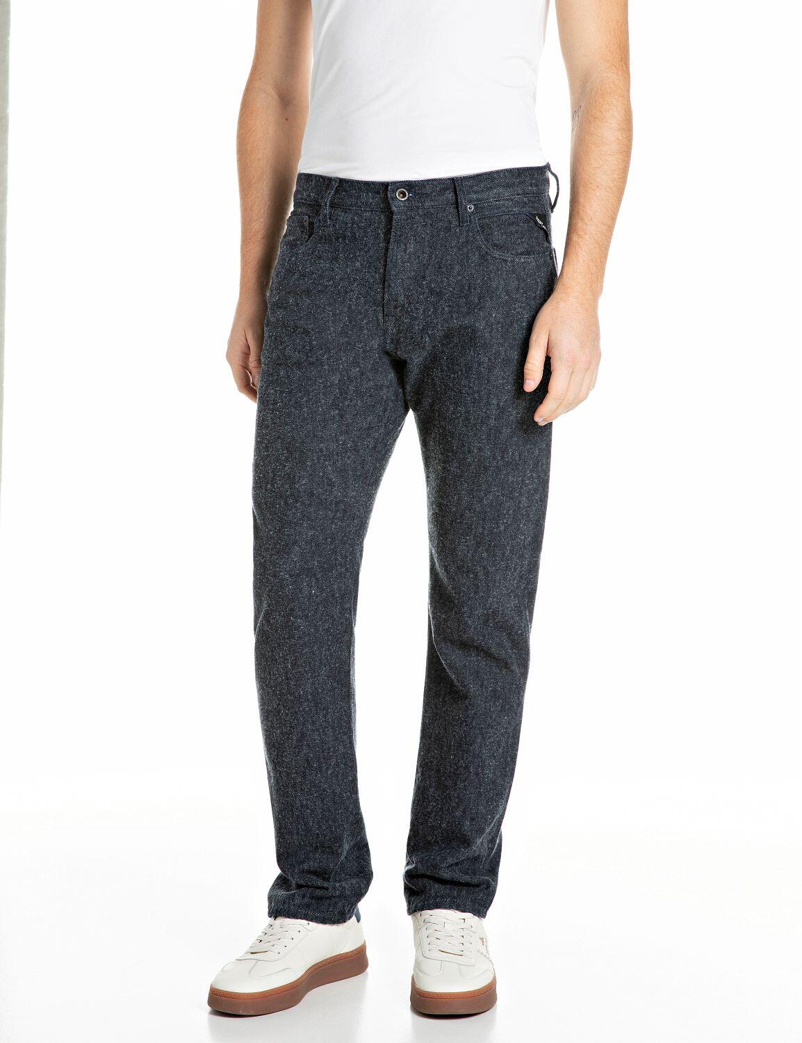 Replay - 12 Oz Woll-Baumwoll-Denim-Jeans - Jeans - Herren - Blau - W33 L32 - Bild 3