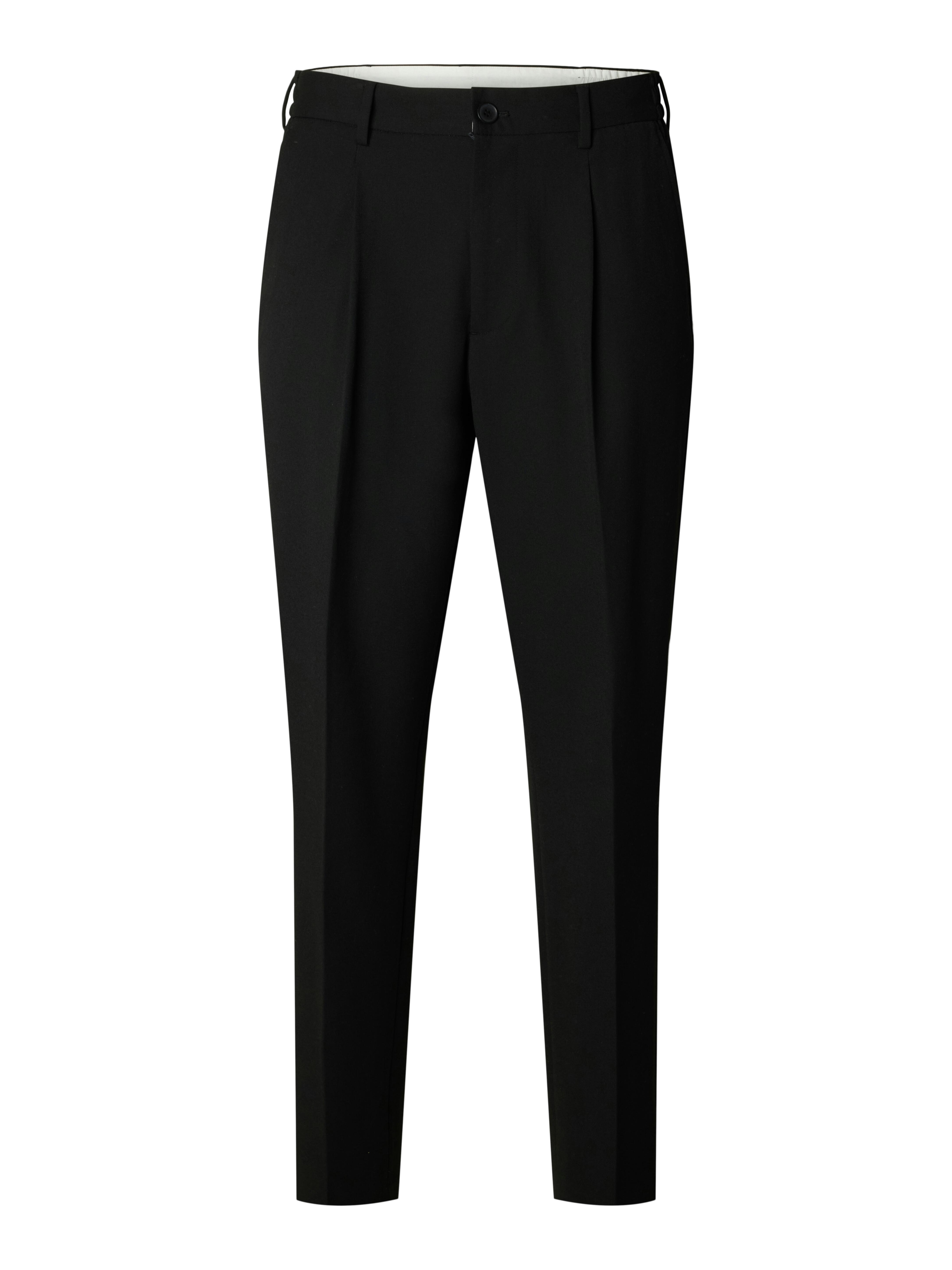 Selected Homme Schwarz Tapered-Fit Hose M - Bild 4