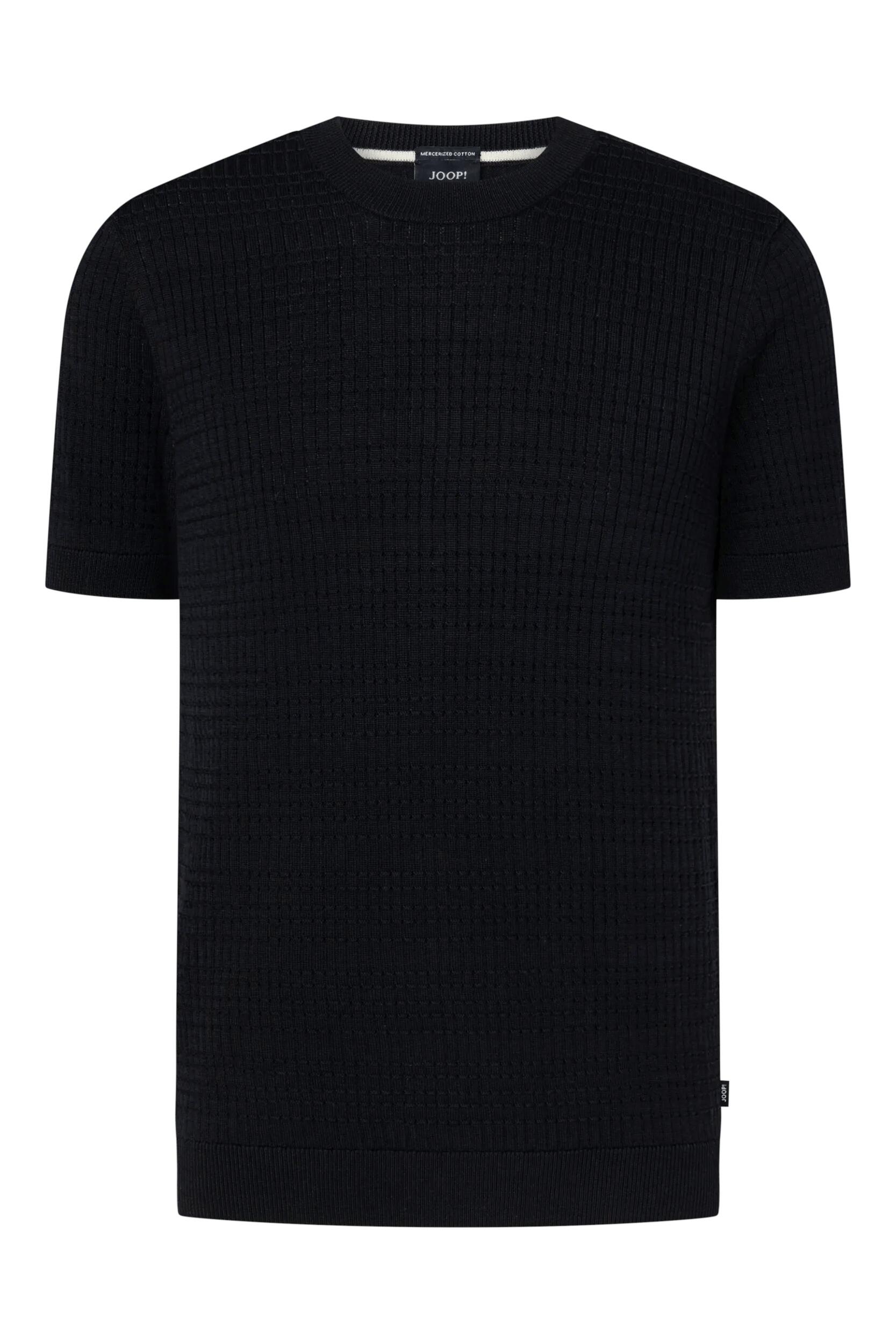 Joop! Herren Dunkelblau Kurzarmpullover Joop "Elio", Gr. Xl, Strick, Obermaterial: 100% Baumwolle, Unifarben, Regular Fit Normal, Rundhals, Eingesetzt - Bild 4