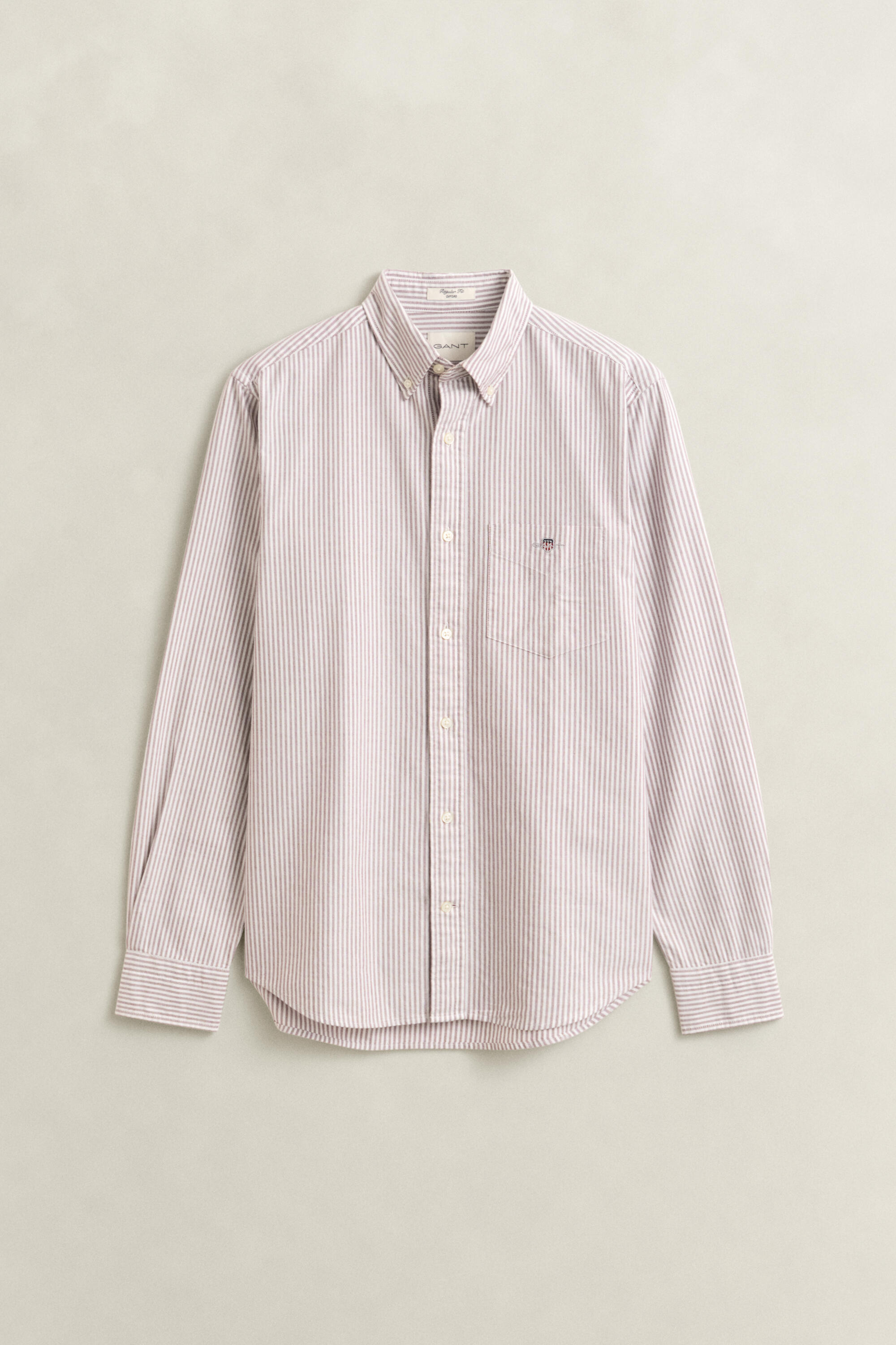 Gant Rouge Langarmshirt Mit Streifen Classic Oxford - Bild 2