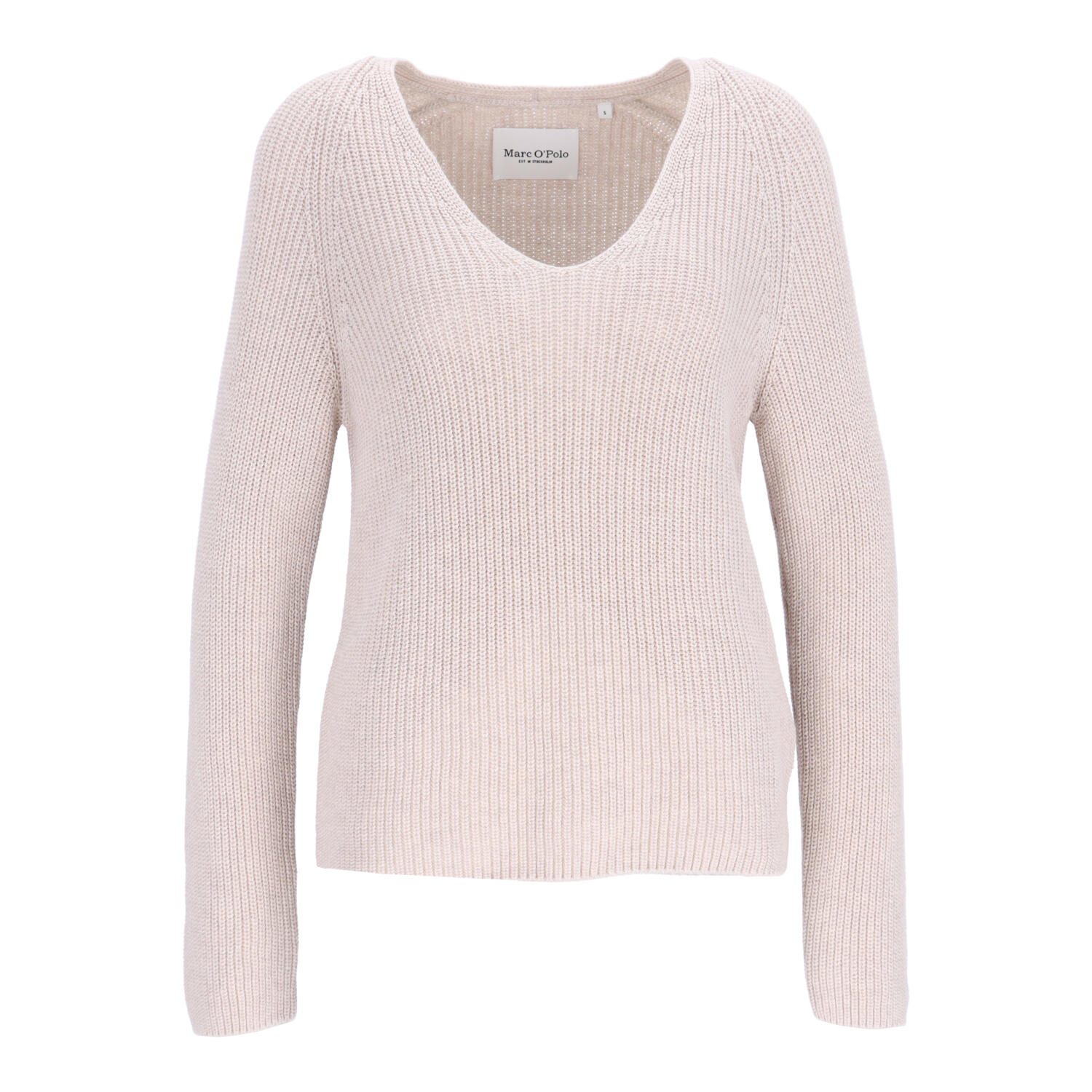 VAN GRAAF Marc O'polo Damen Sand Pullover Baumwolle Beige, Extra Groß - Bild 2