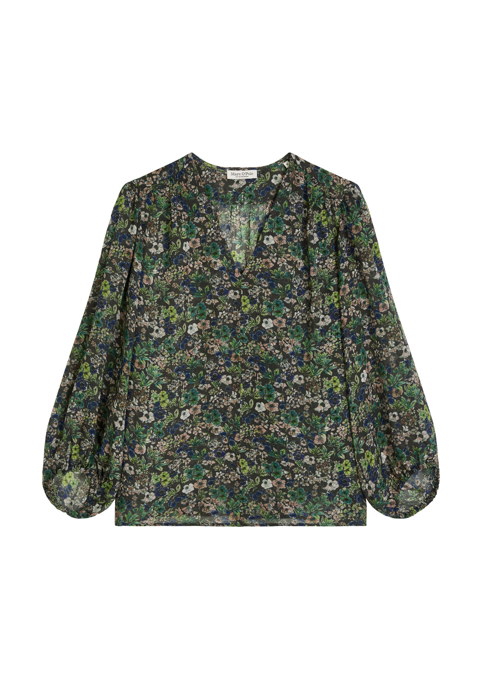 Marc O'polo Casual - Print-Bluse Relaxed Medium Brown - Gr. - 38