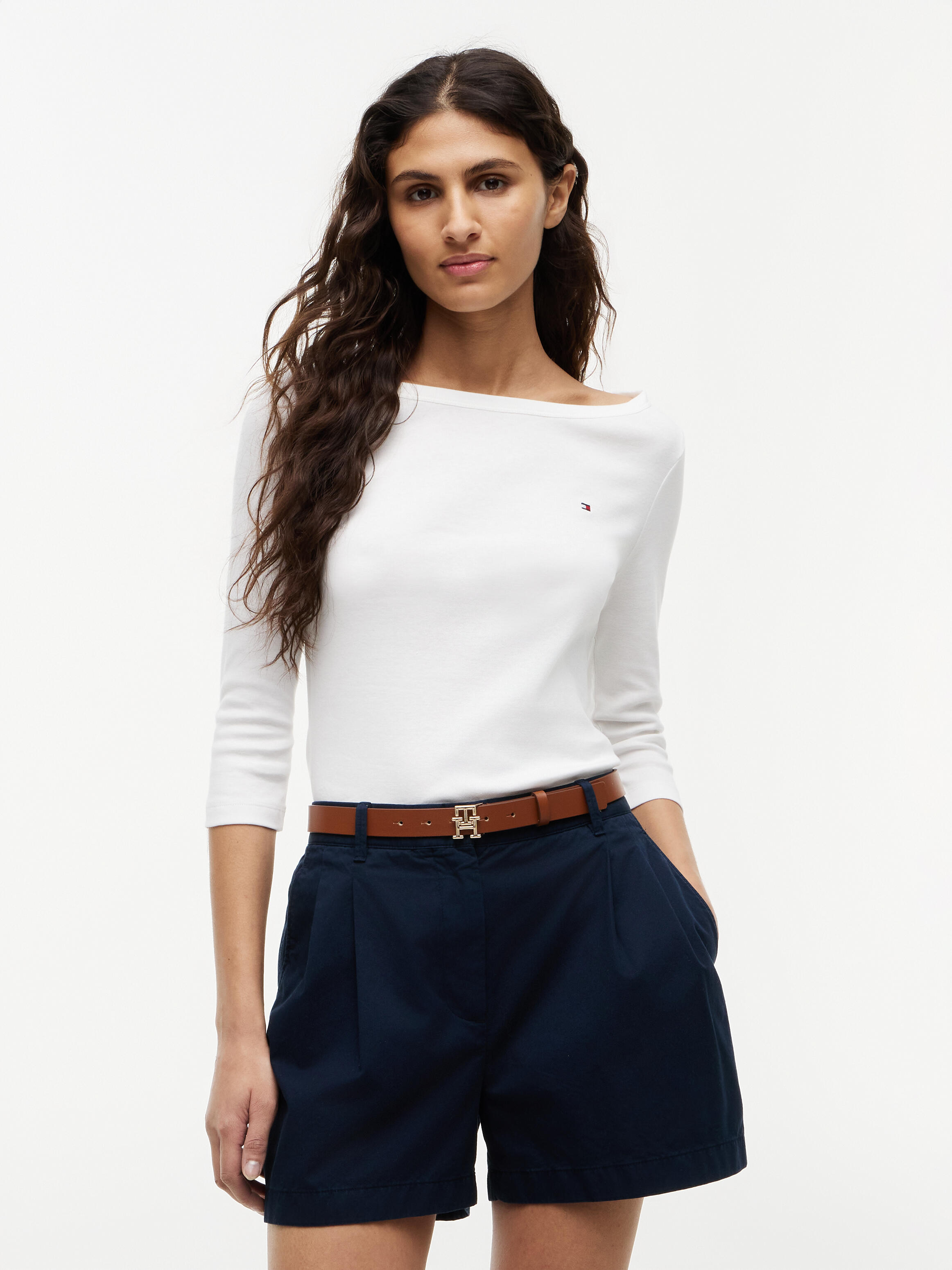 Tommy Hilfiger Womenswear (Pvh Group) Cody Boat-Nk 3/4 Slv Tee Ecru - Gr. - M - Bild 2