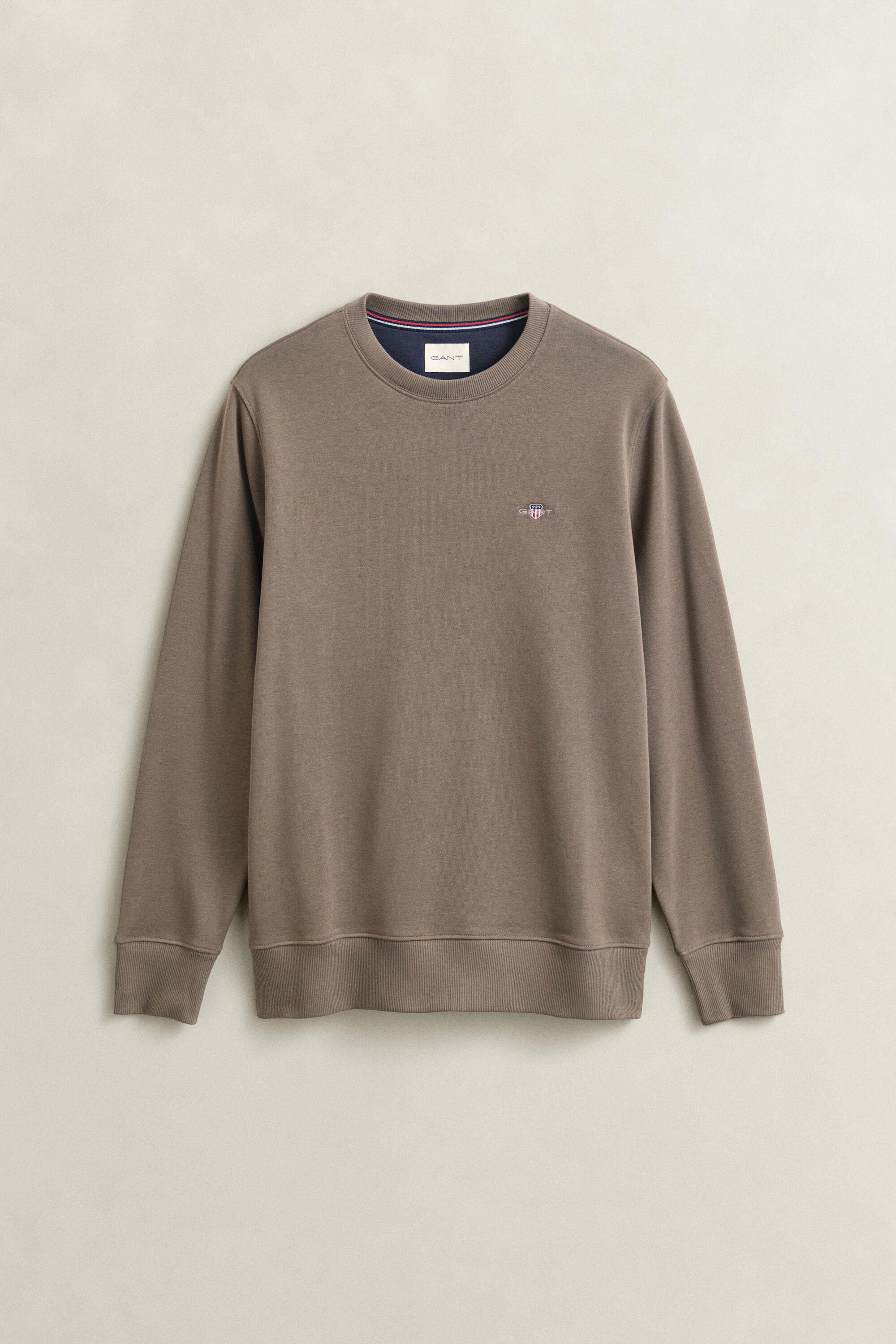 Gant Herren Faded Taupe Shield Rundhals-Sweatshirt (L) - Bild 3