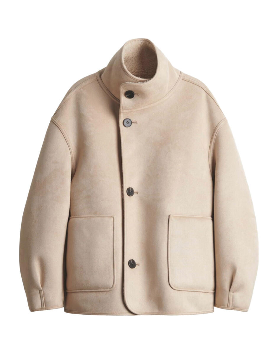 Opus Beige Wendejacke Haella In Shearling Optik 38 - Bild 4