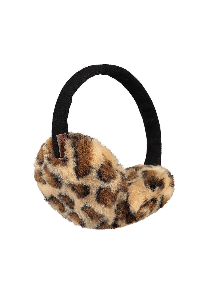 Barts Damen Beige Plush Webpelz Leopard Ohrenwärmer By - Bild 3