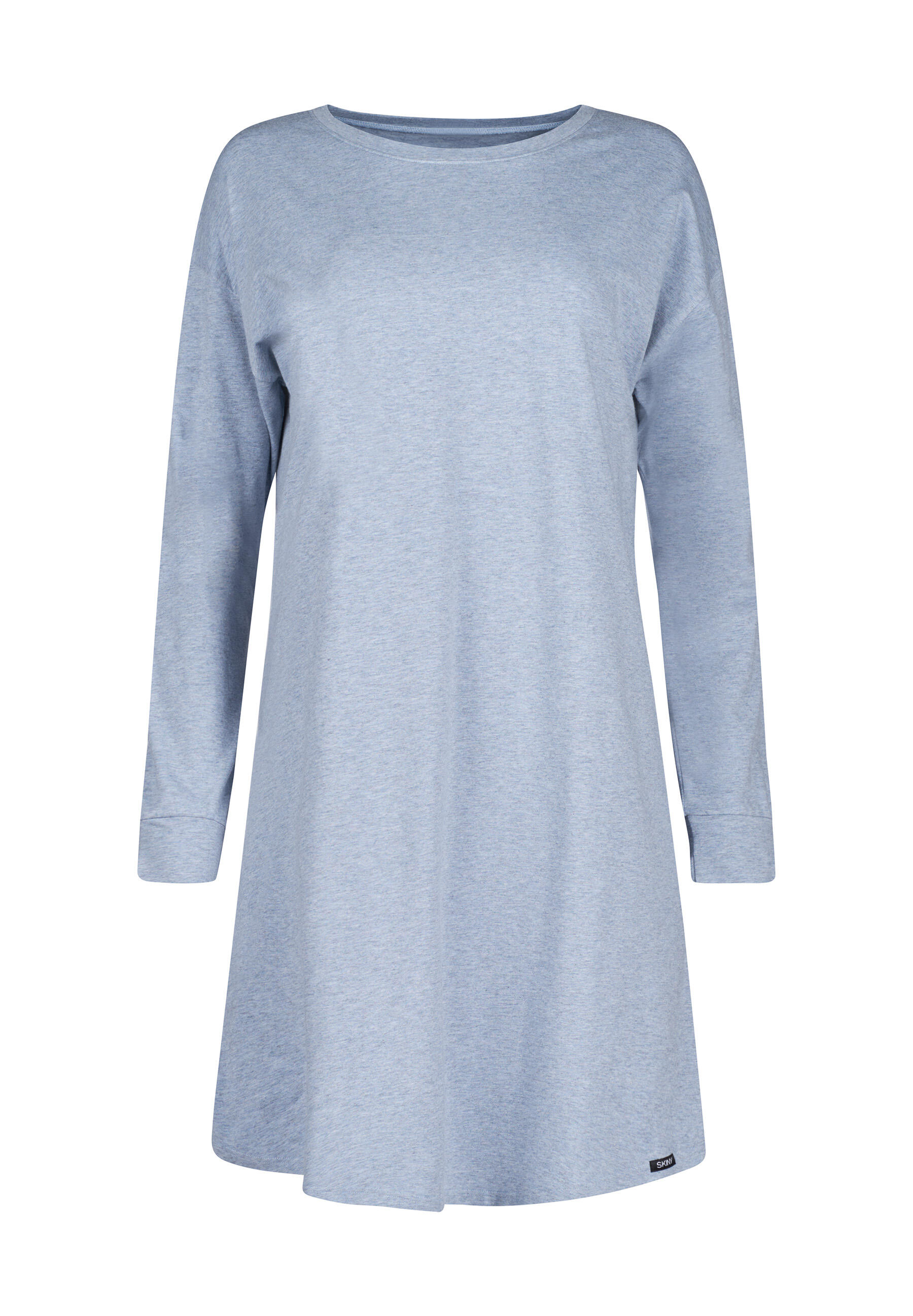 Skiny Damen - Sleepshirt Langarm Night In Mix & Match Denim Melange
