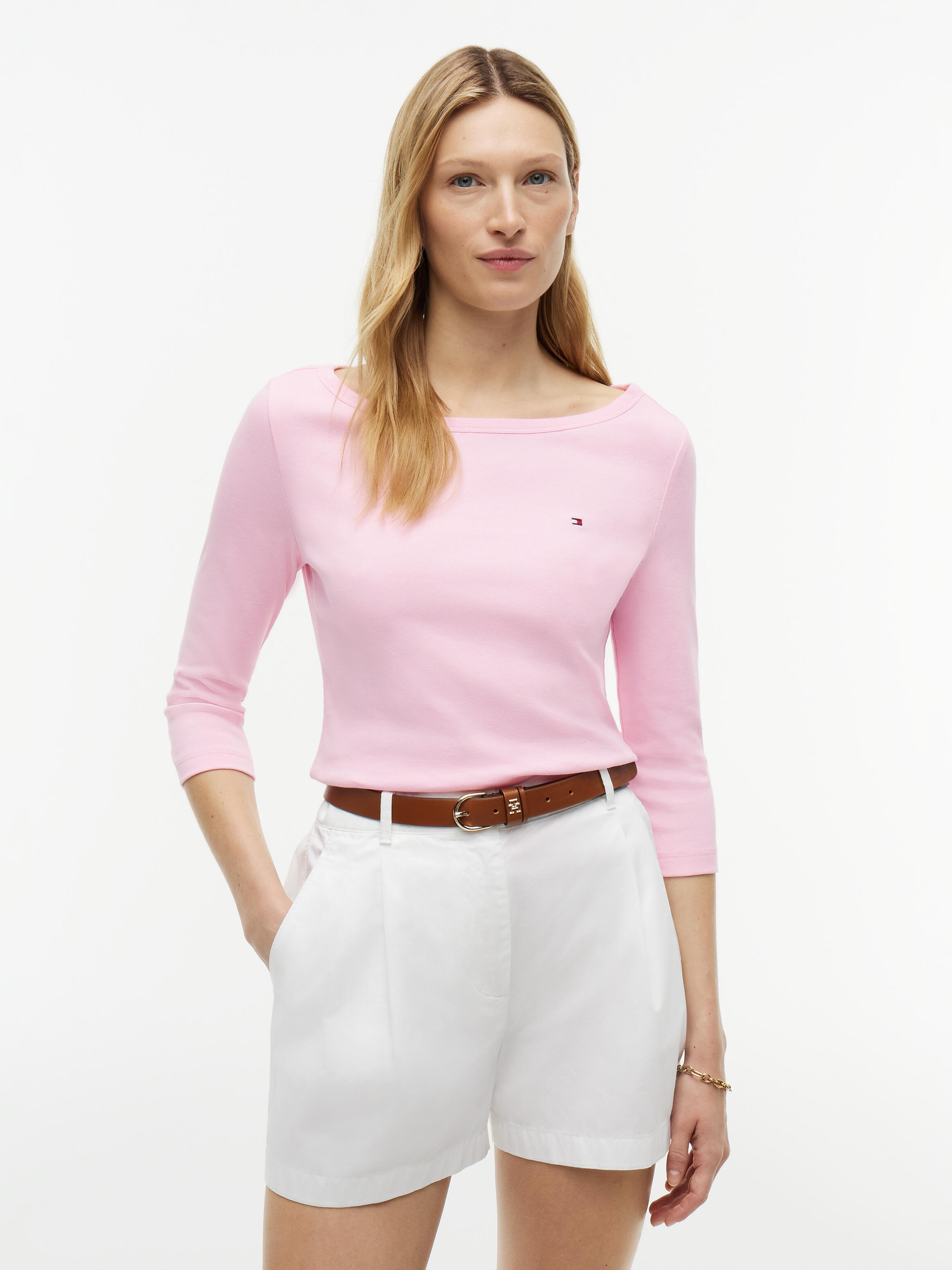 Tommy Hilfiger Womenswear (Pvh Group) Cody Boat-Nk 3/4 Slv Tee Classic Pink - Gr. - M - Bild 2