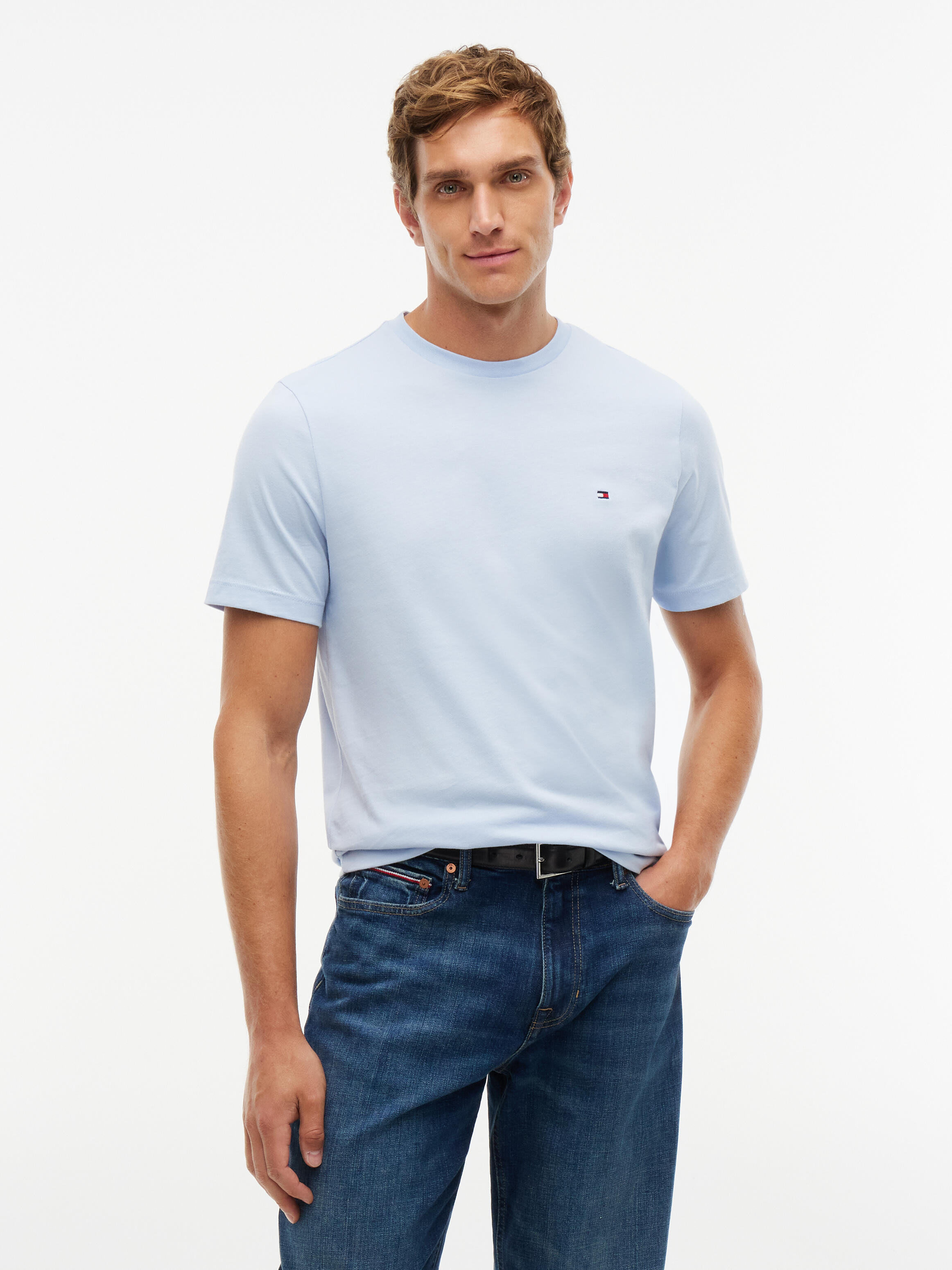 Tommy Hilfiger - Herren - T-Shirt - L - Hellblau - Bild 5