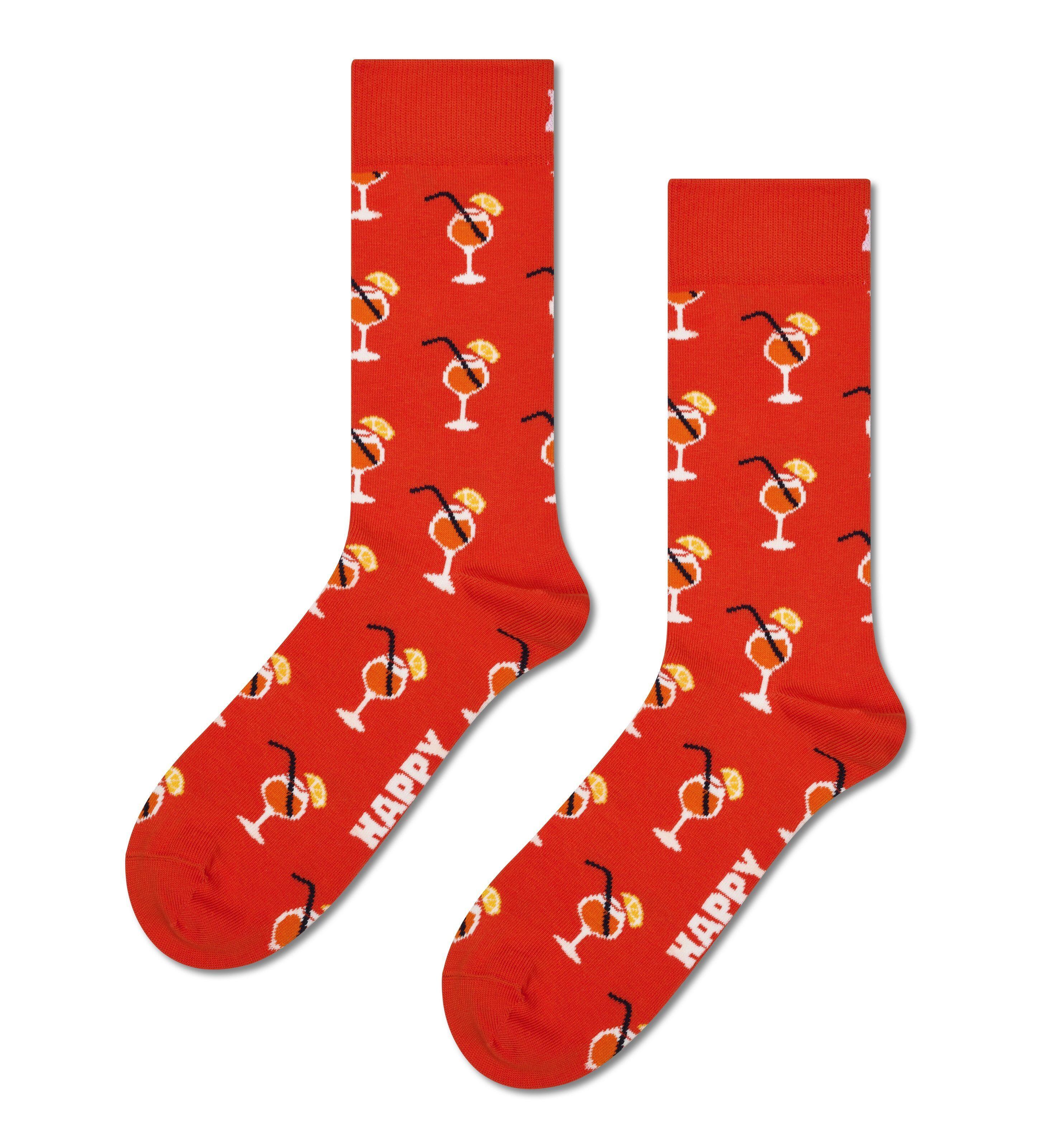 Happy Socks Orange Socken Spritz Sock - Bild 2