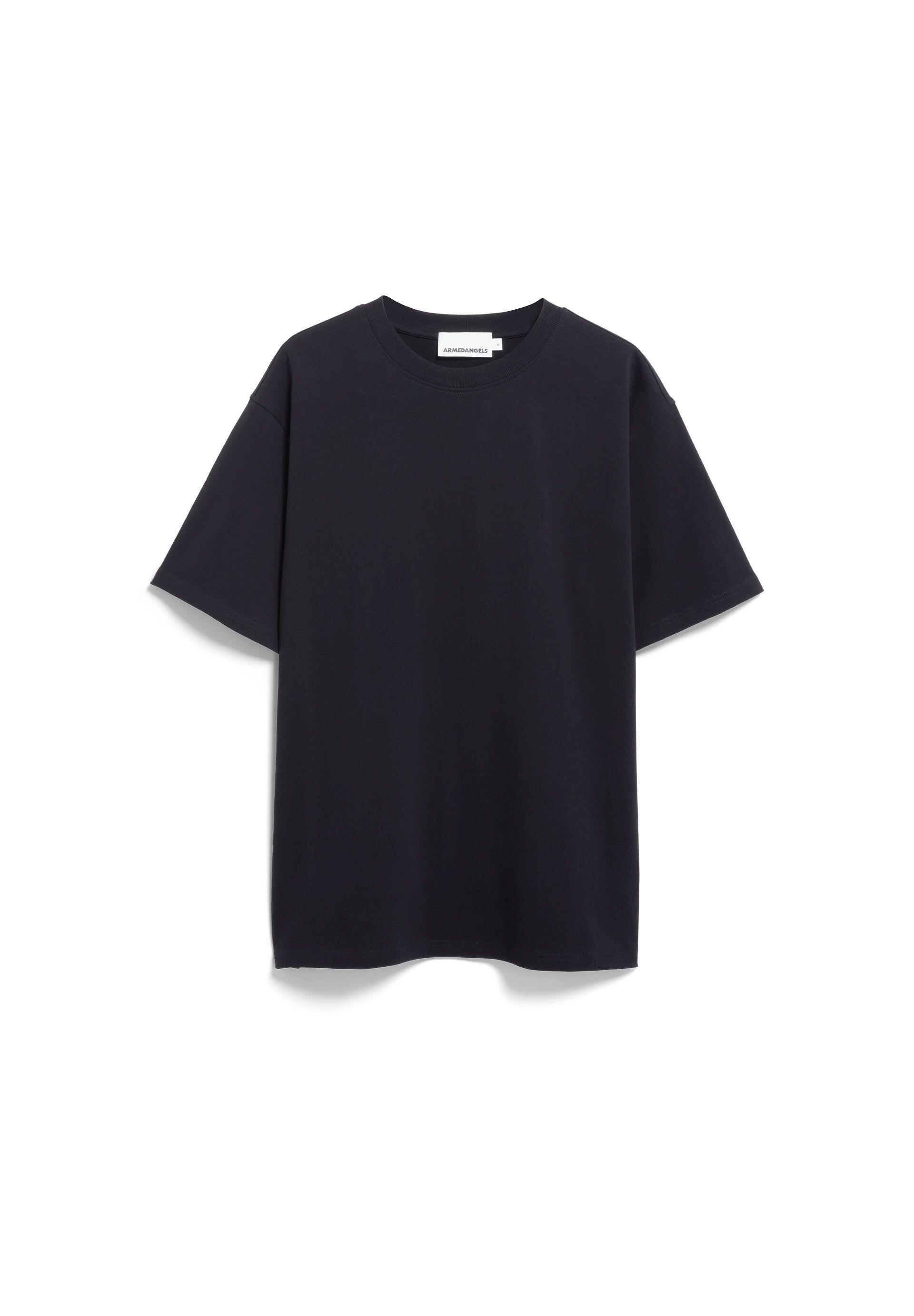Armedangels Noir Dickes T-Shirt Maarkos - Bild 2