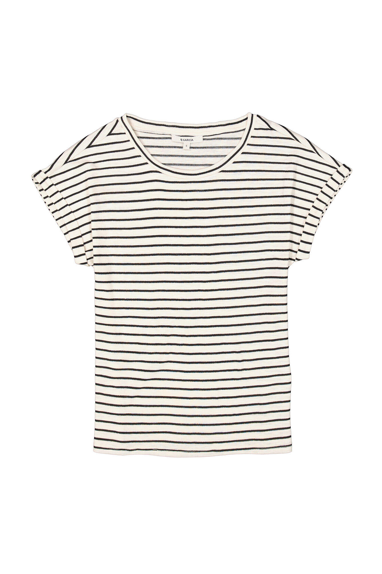 Garcia Regular-Fit Streifenshirt Weiß L - Bild 2