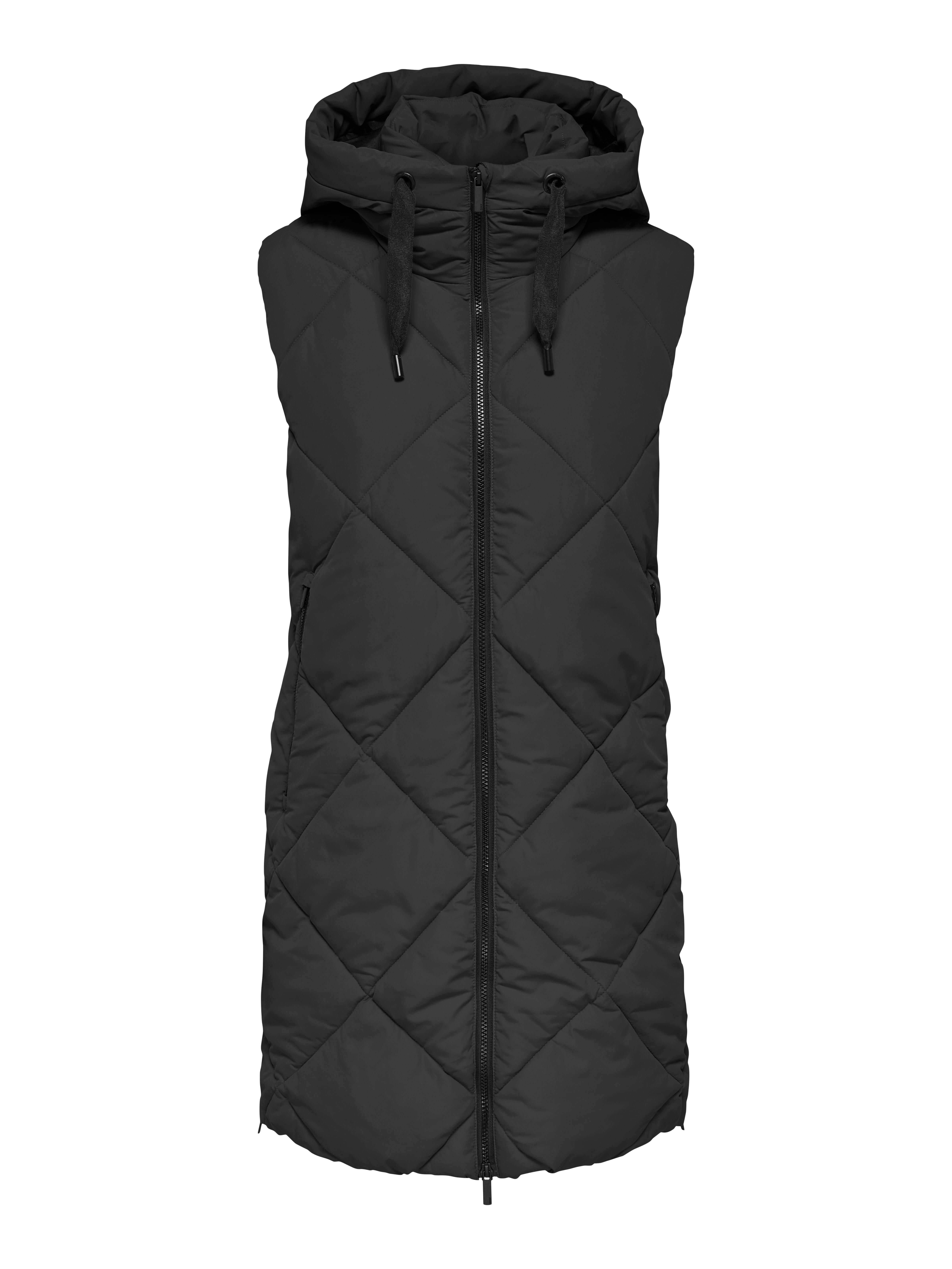 Only Damen Schwarz Steppweste "Onlmaggi Hood Waistcoat Cc Otw" Kunstfaser erhältlich in Größe S/XS von Baur - Bild 2