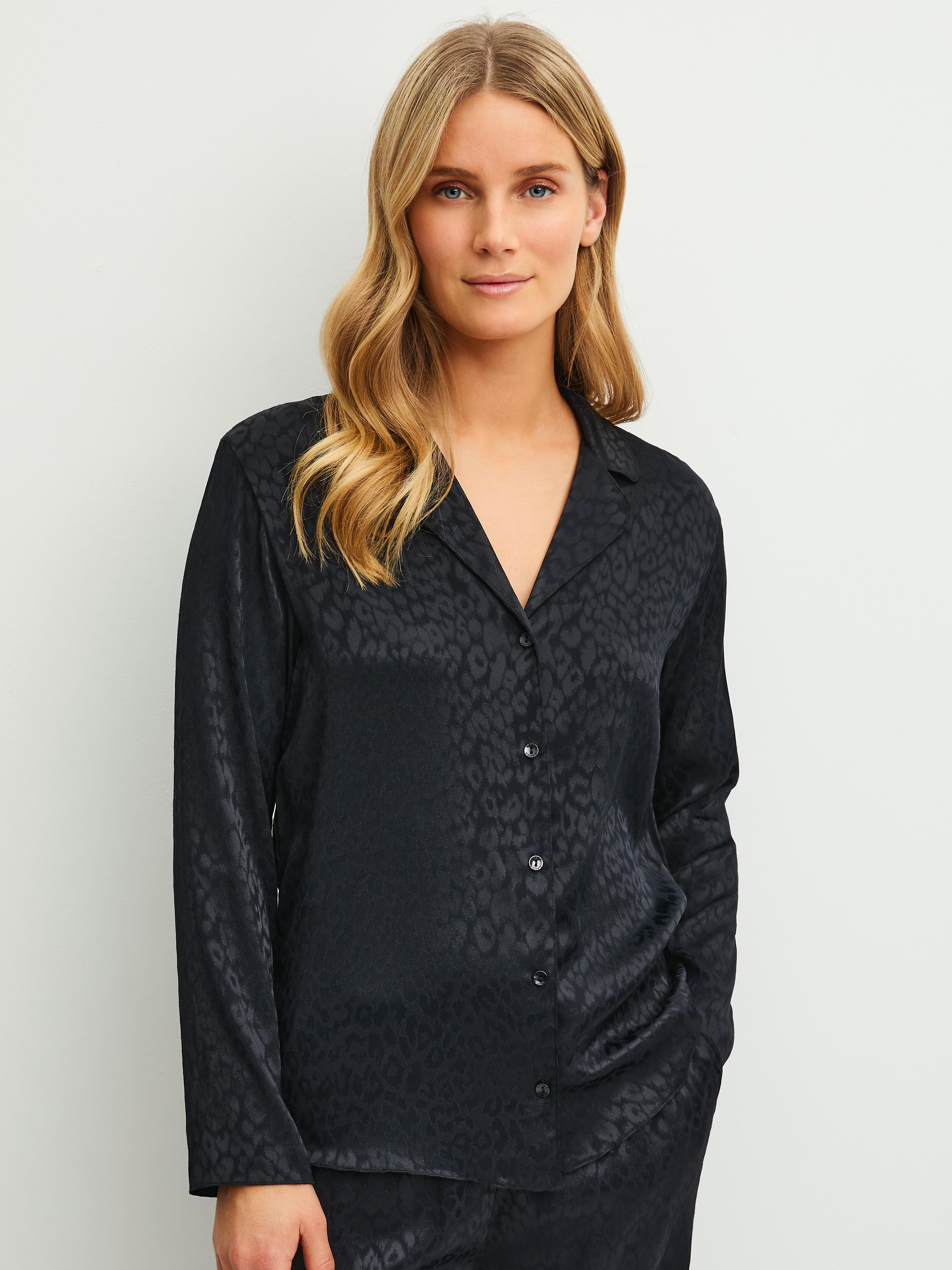 Calida Damen Schwarz - Shirt Langarm - Gr. - S