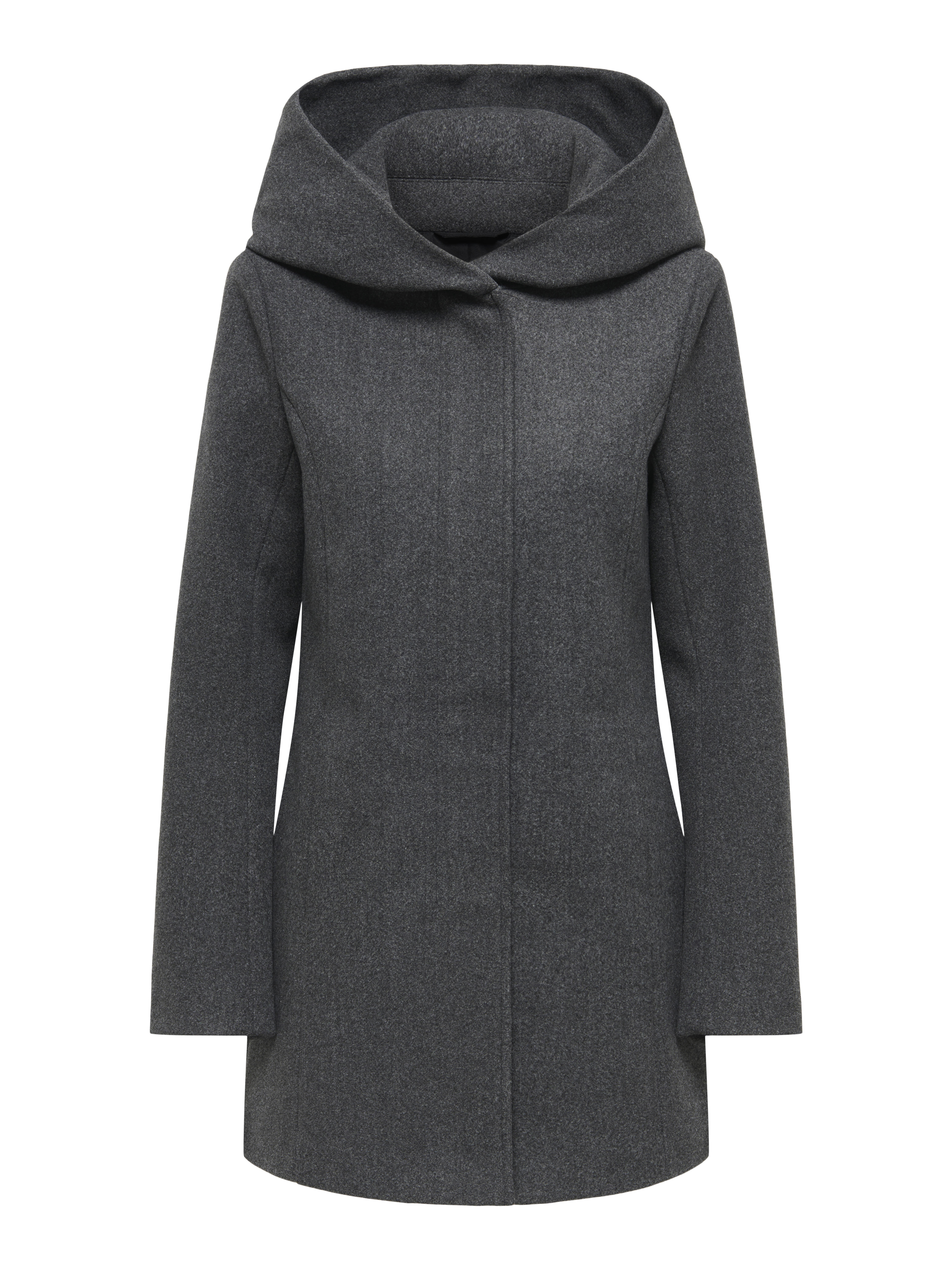 Only - Onlblake Hood Coat Cc Otw Dark Grey Melange - Gr. - M - Bild 2