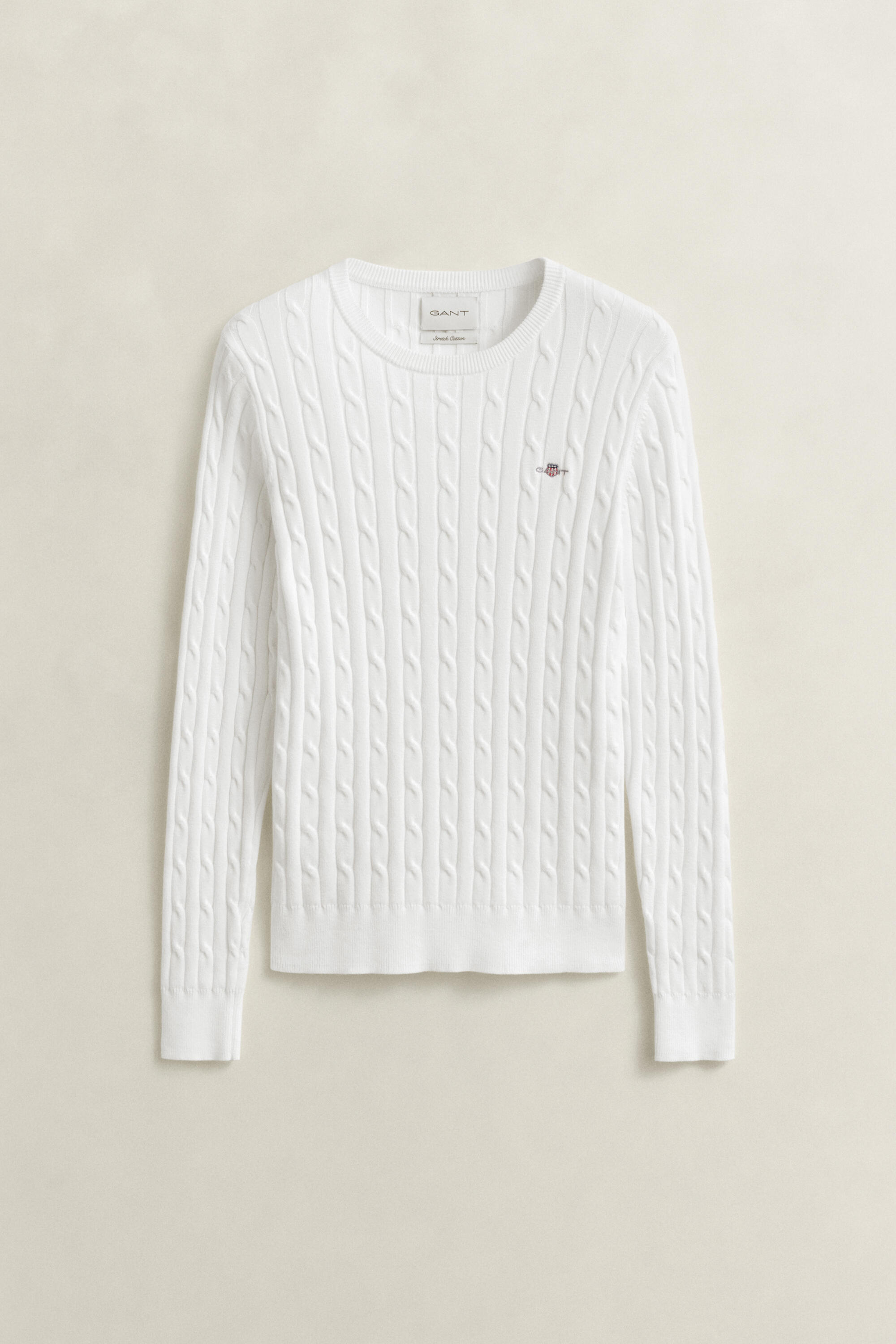 Gant - Classic Zopfstrickpullover Eggshell - Gr. - Xl - Bild 2