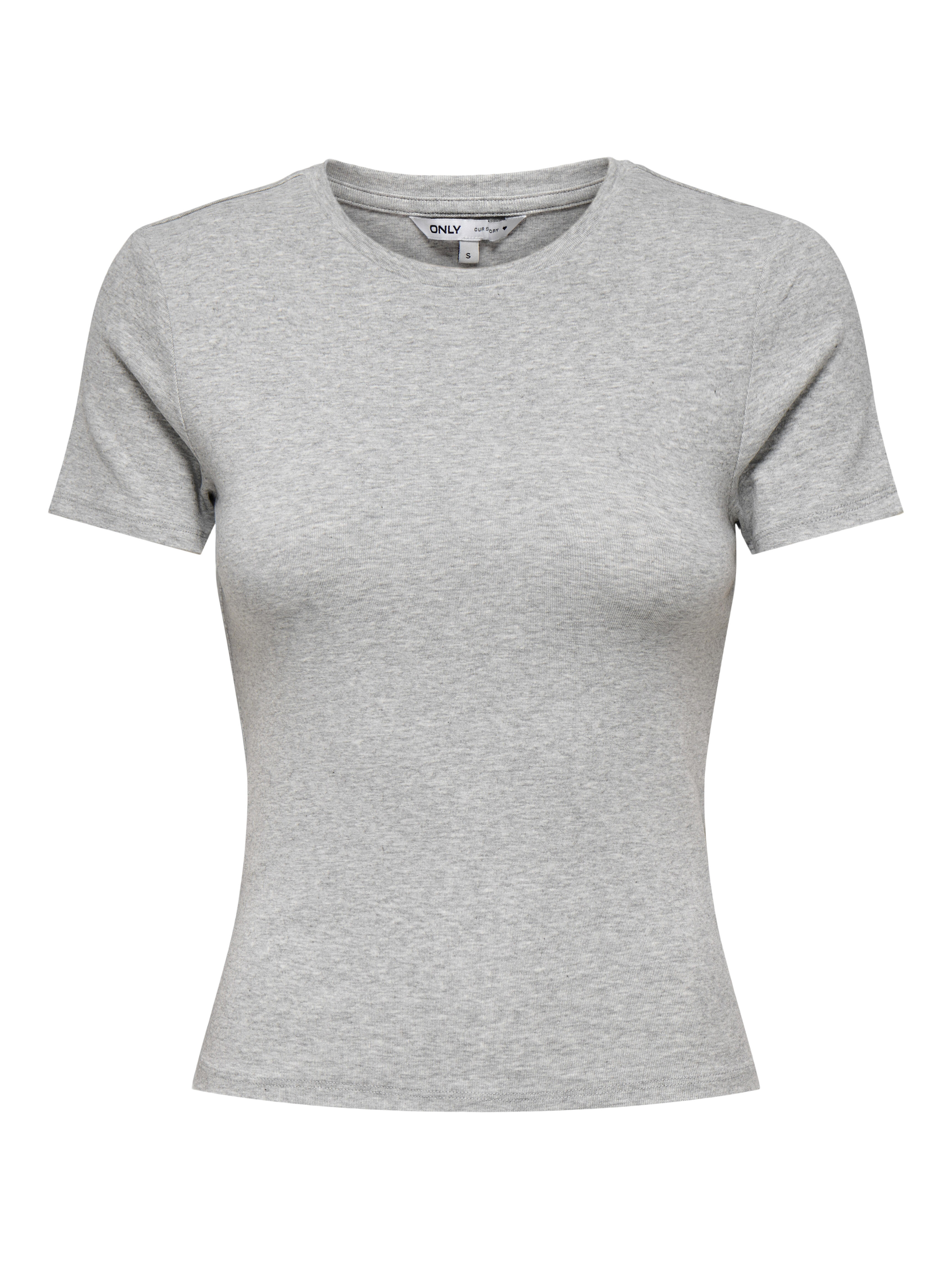 Only Damen Gris T-Shirt Riley - Bild 2