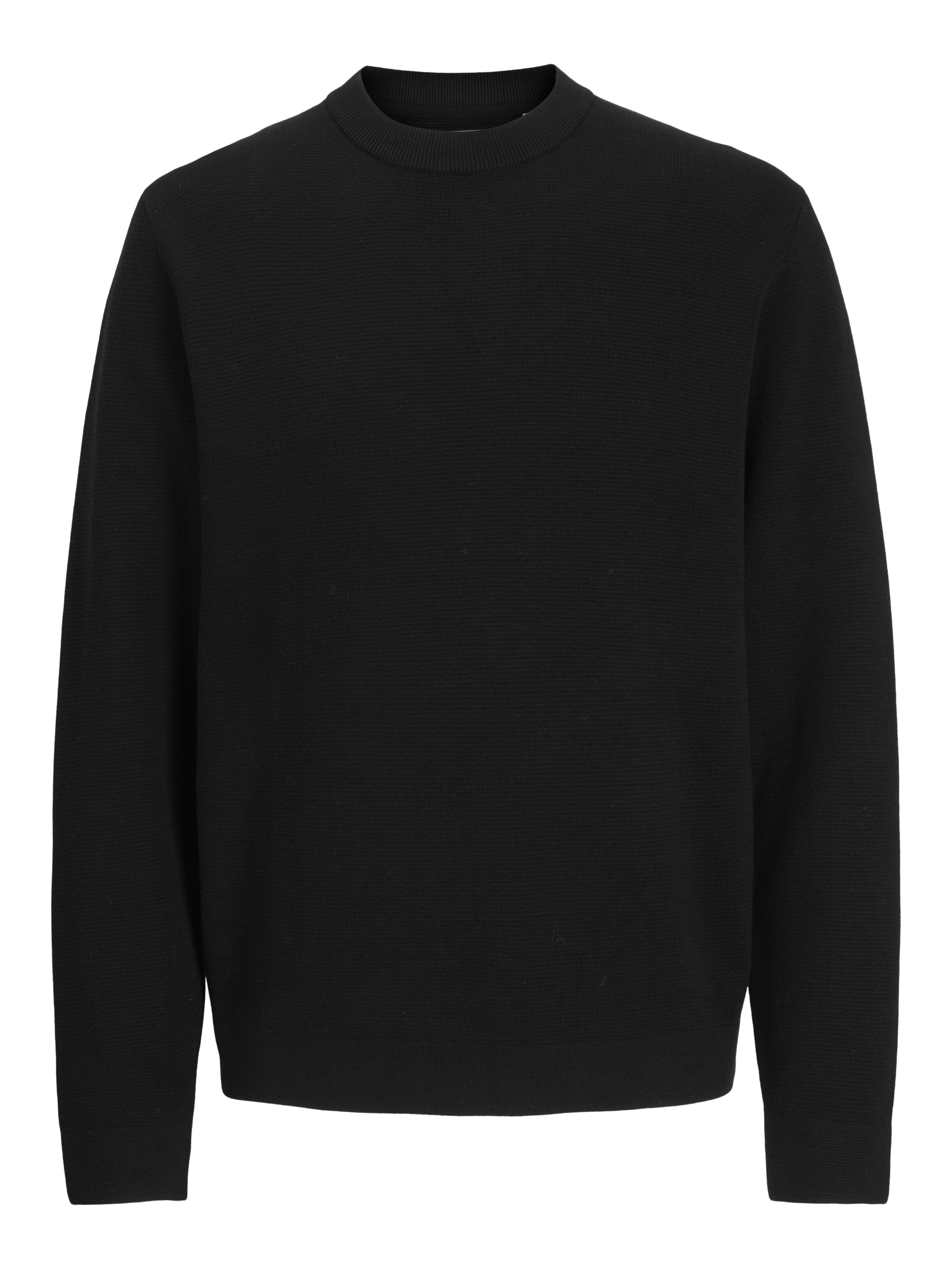 Jack&Jones Jprblamilano Stitch Knit Crew Neck, Black - Bild 5