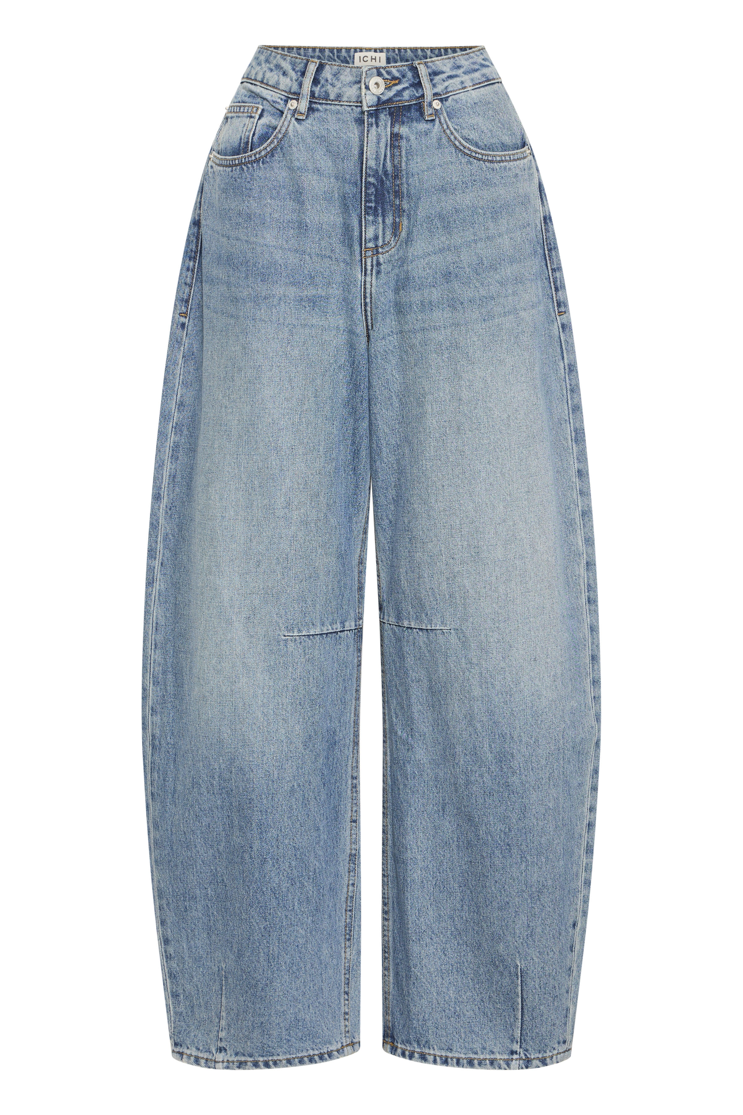 VAN GRAAF Ichi Damen Denim Jeans Ihmilana Hohe Taille Baumwolle Blau, Größe 30-32 - Bild 3