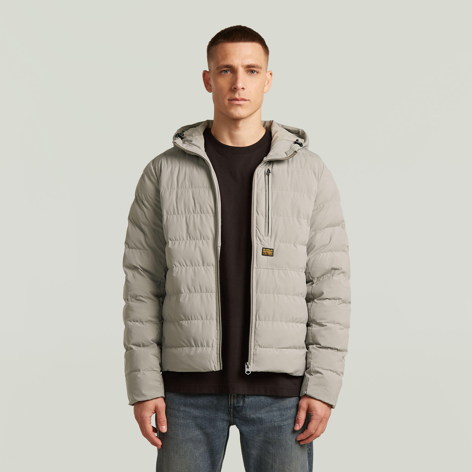 G-Star Beige Daunenjacke Mit Kapuze Foundation Liner - Bild 5