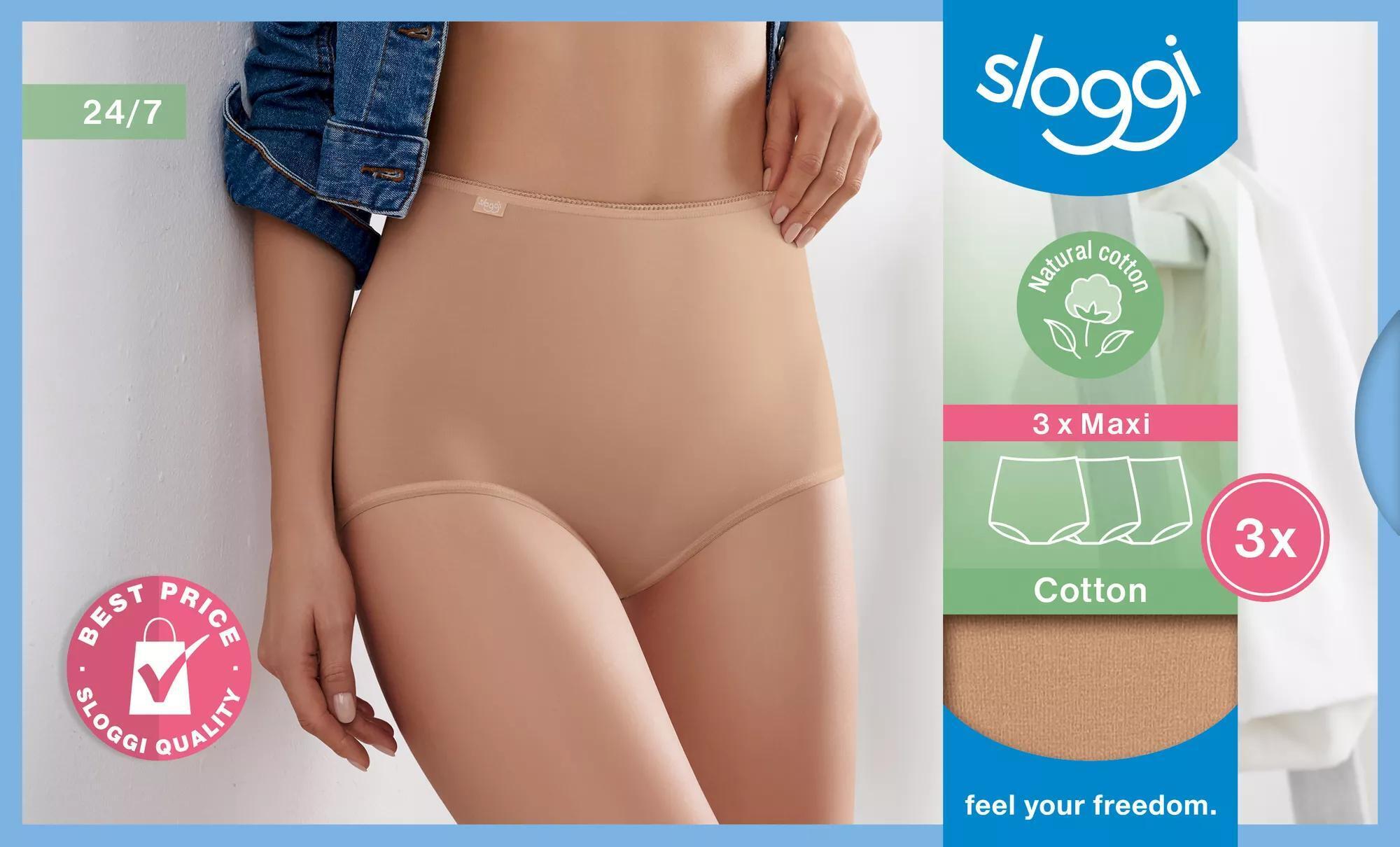 Sloggi - 24/7 Cotton Maxi C3p Brush - Gr. - 52 - Bild 2