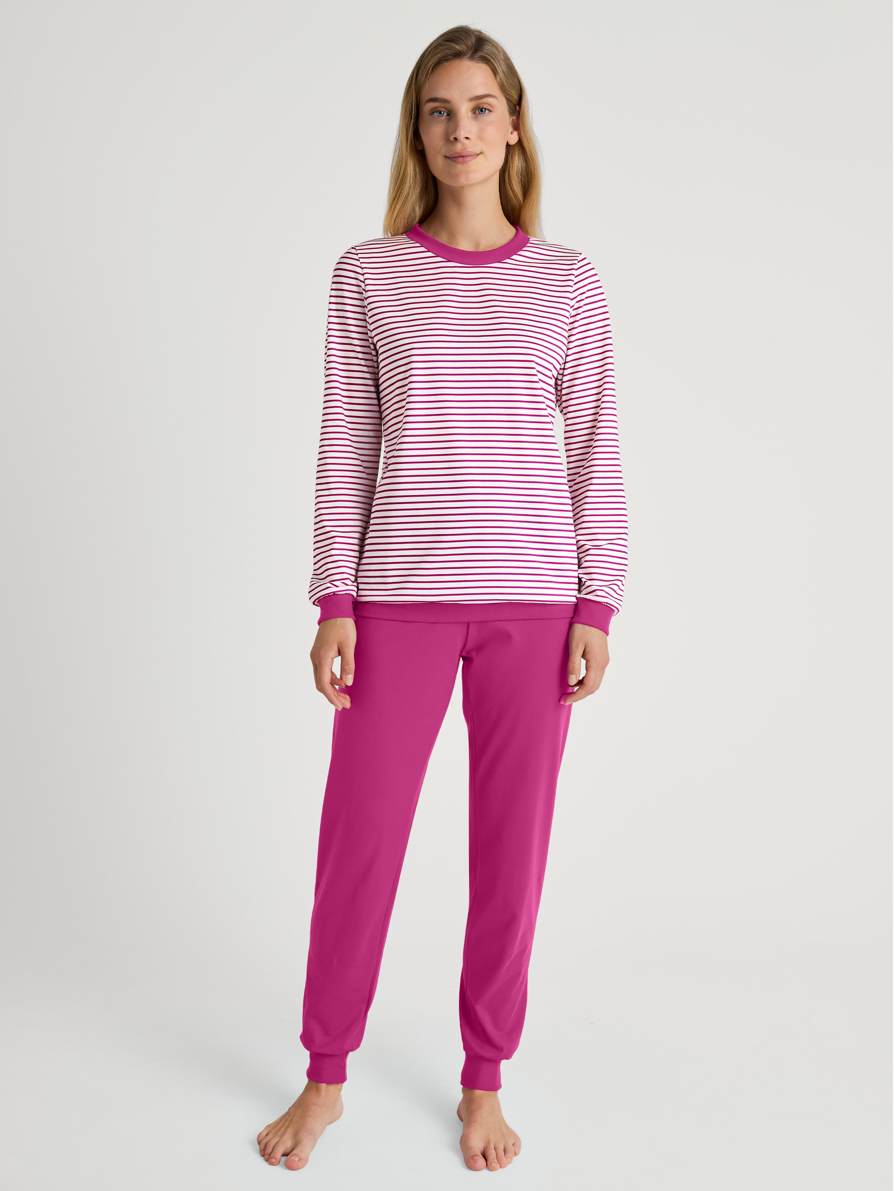 Calida Damen - Pyjama Mit Bündchen Very Berry - Gr. - M