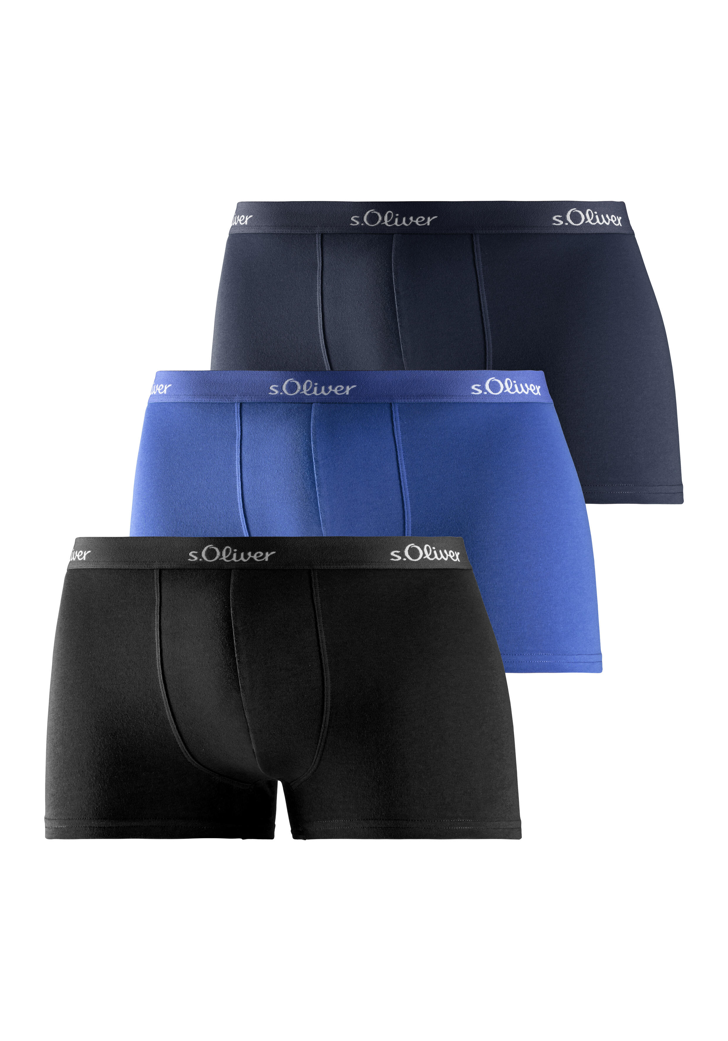 S.oliver Dessous, Wäsche & Bademode Blau S.oliver Lm S.o Boxer Basic 3X 3X Sort - Gr. - S