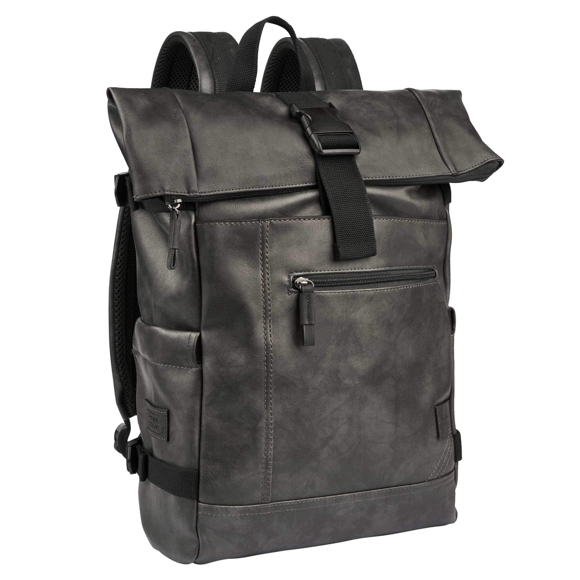 Camel Active Damen Schwarz Rucksack "Laos", Gr. B/H/T: 39Cm X 44Cm X 12Cm, Grau (Schwarz), Rucksäcke Rucksack, Praktisch Funktionaler Alltagsbegleiter Mit... - Bild 5