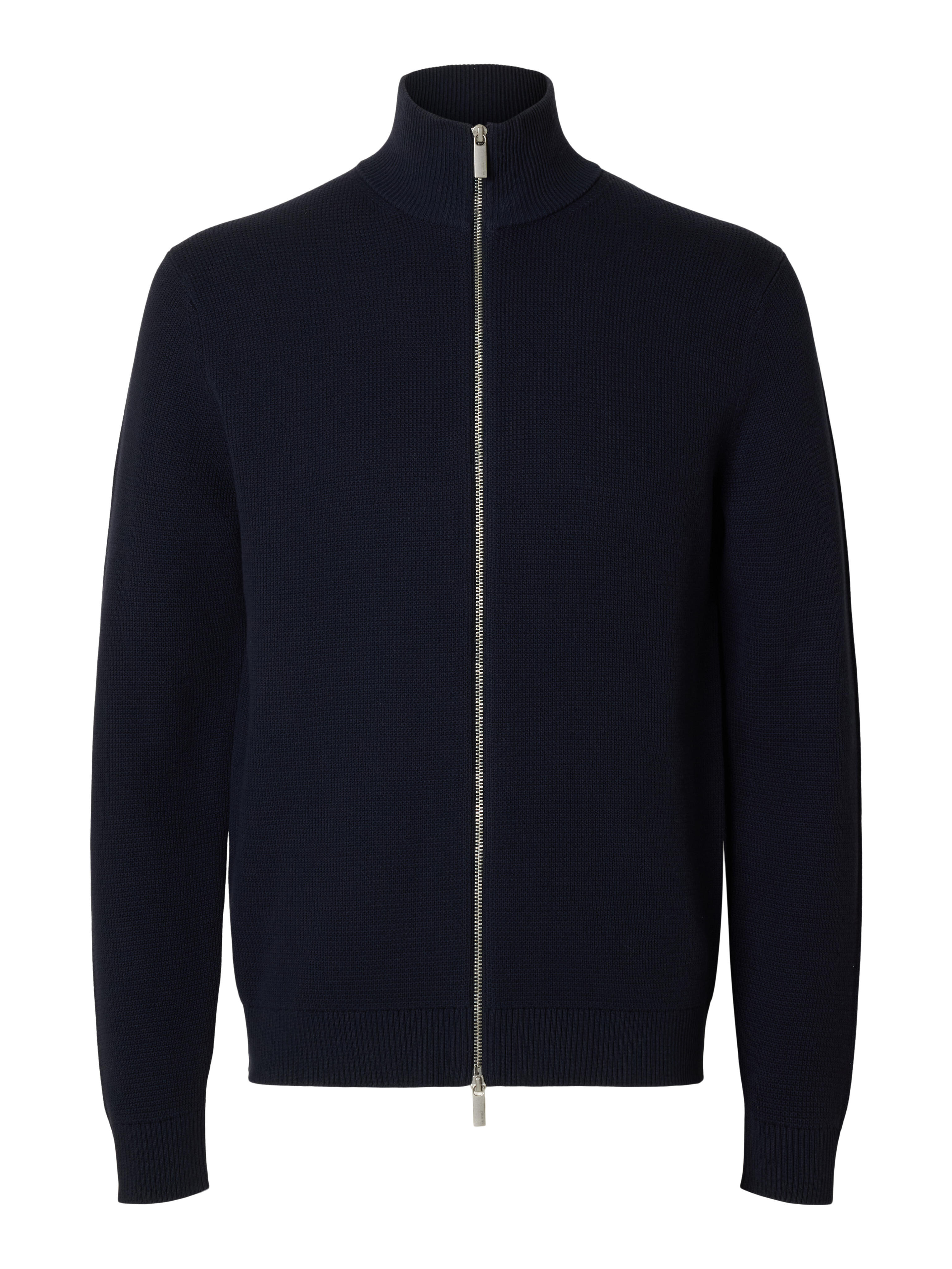 Selected Men - Slmdane Ls Knit Reg Struc Full Zip Noos Sky Captain - Gr. - M - Bild 3