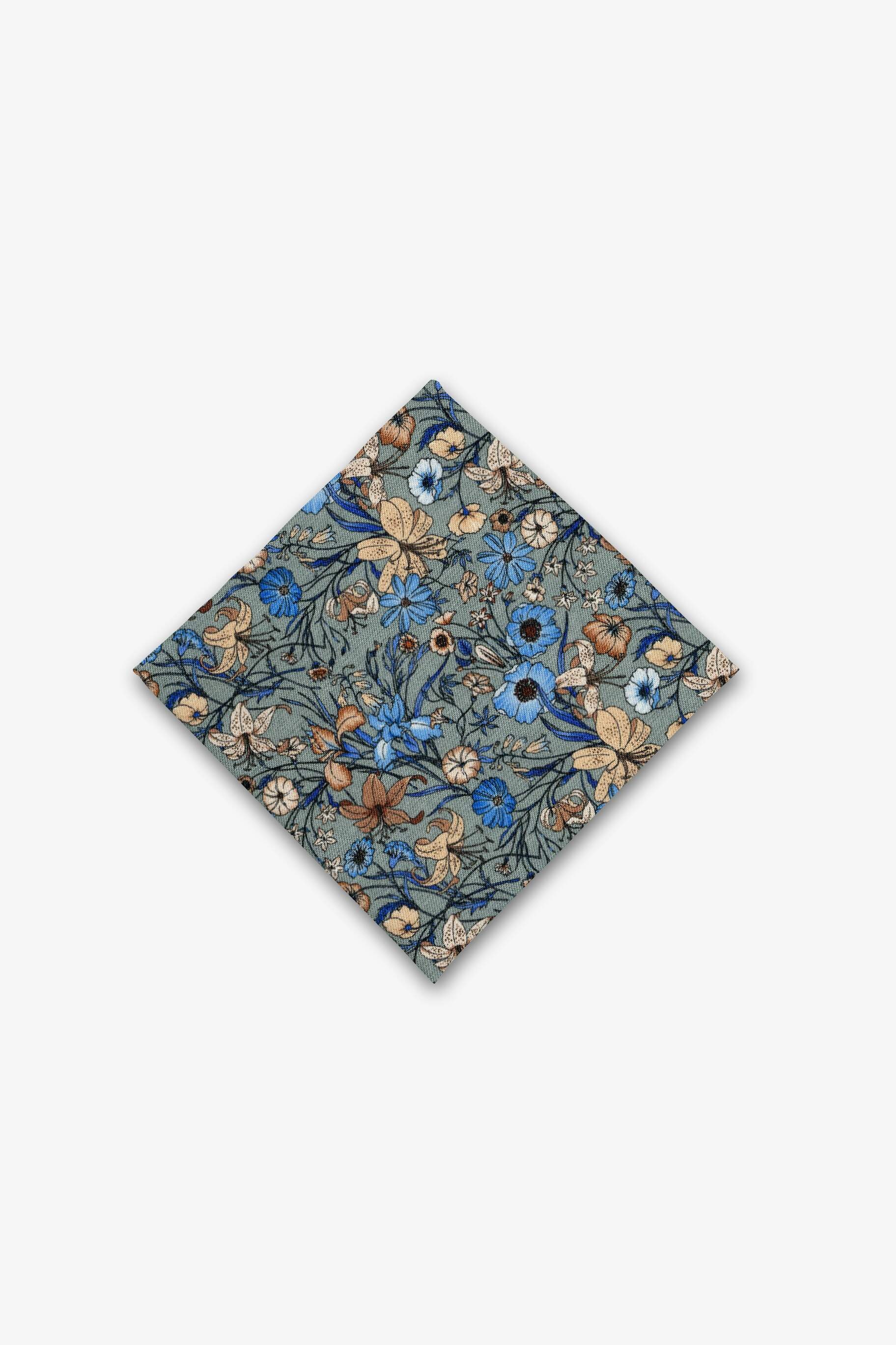 Edler Premium Schal Mit Monogramm-Muster In Blau Produktbild-Vorschau 13