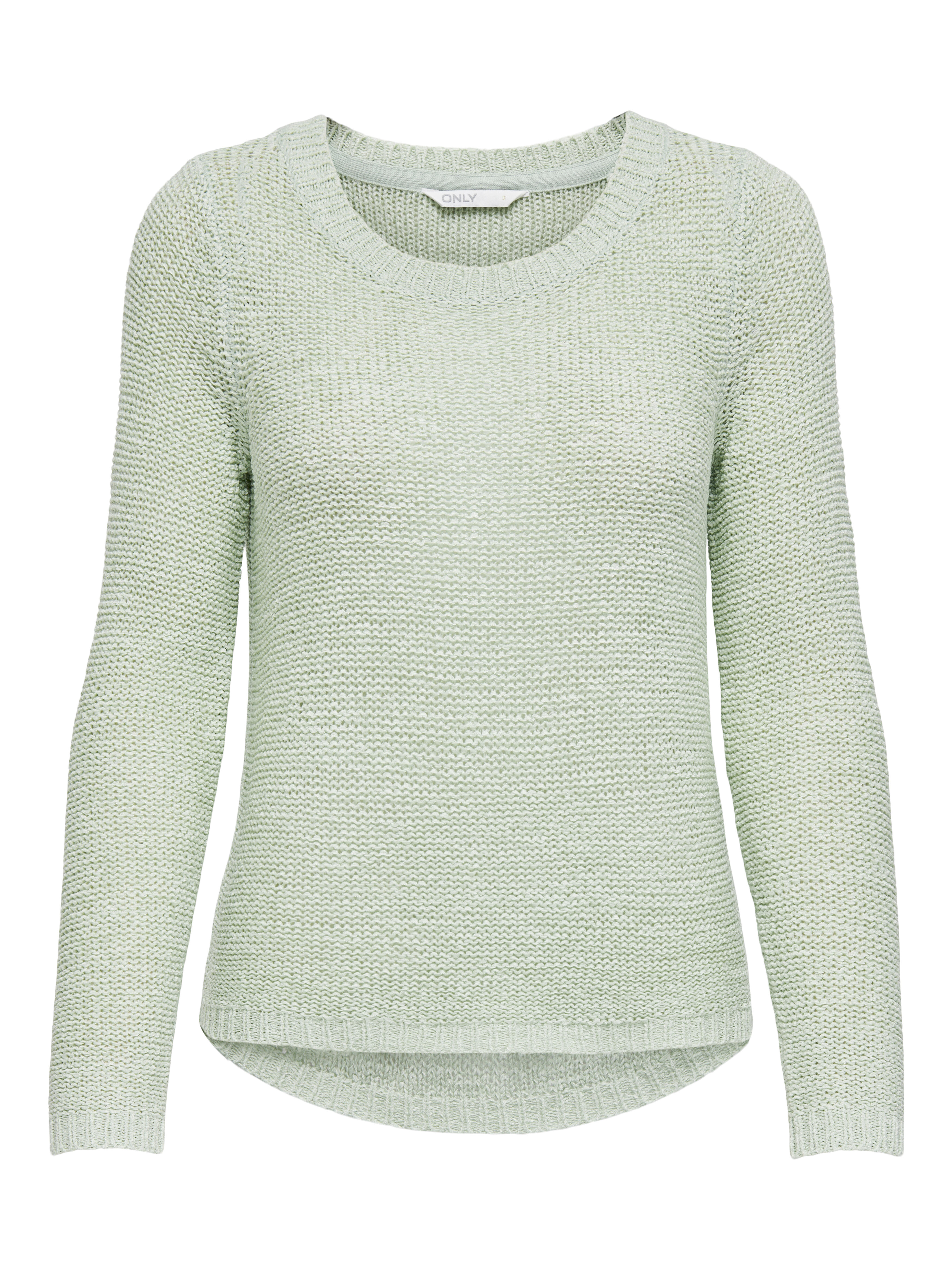 Only - Onlgeena Xo L/S Pullover Knt Noos Subtle Green - Gr. - Xs
