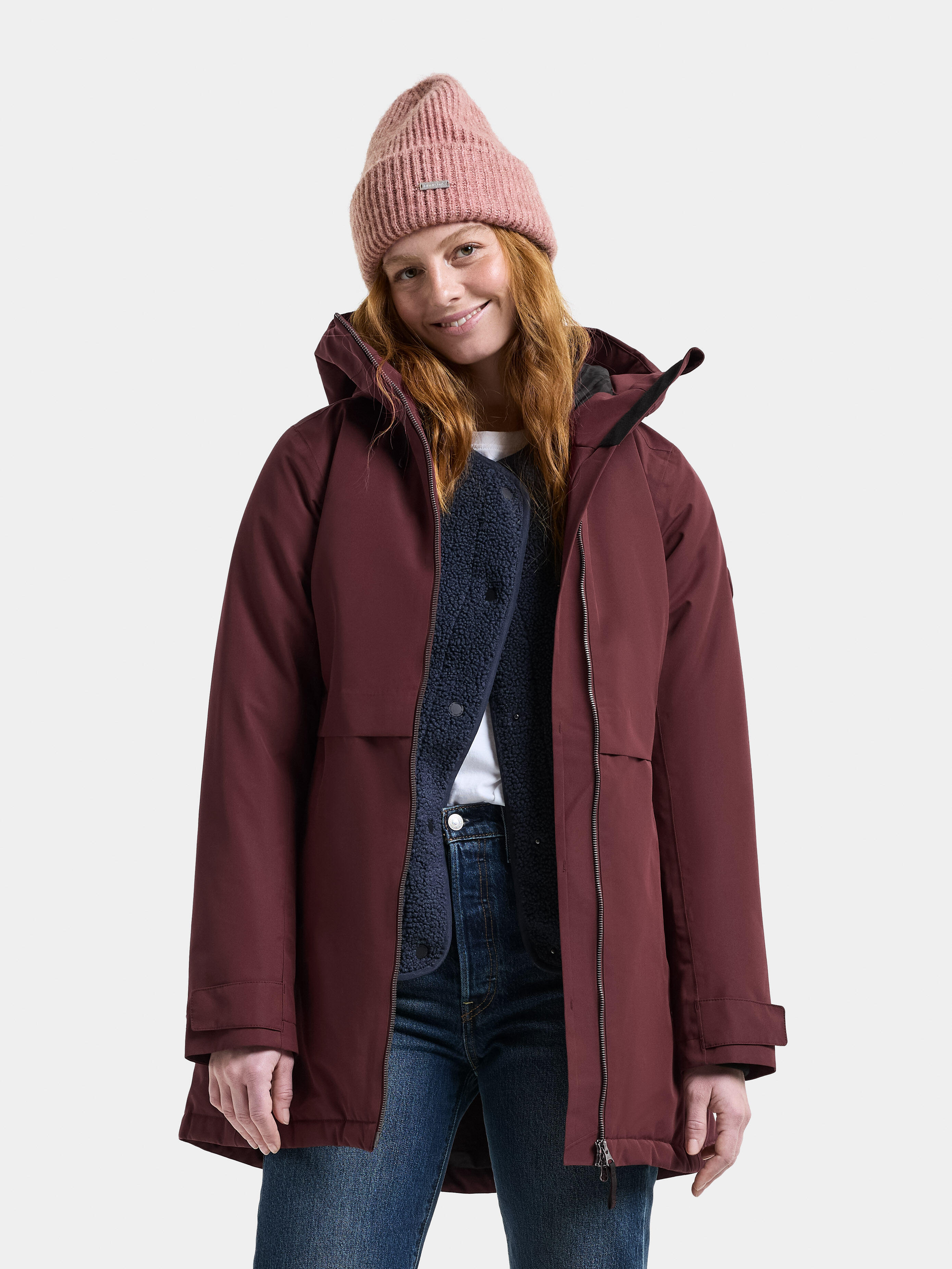 Didriksons Damen Parkas Bordeaux Gr. 40 - Bild 3