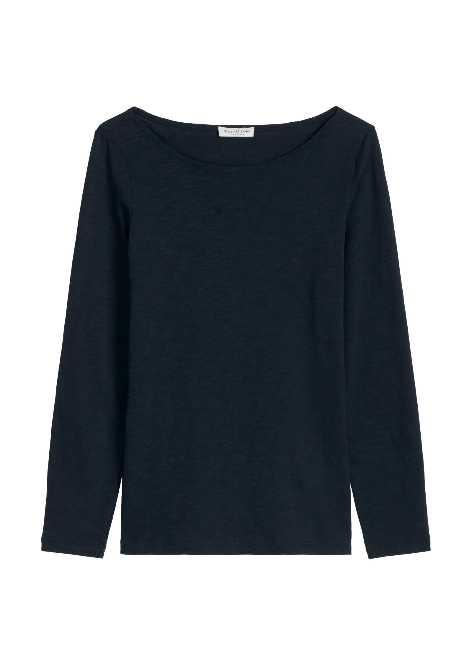 Marc O'polo Damen Langarmshirt - T-Shirt Longsleeve U-Boot-Ausschnitt Baumwolle Blau S - Bild 7
