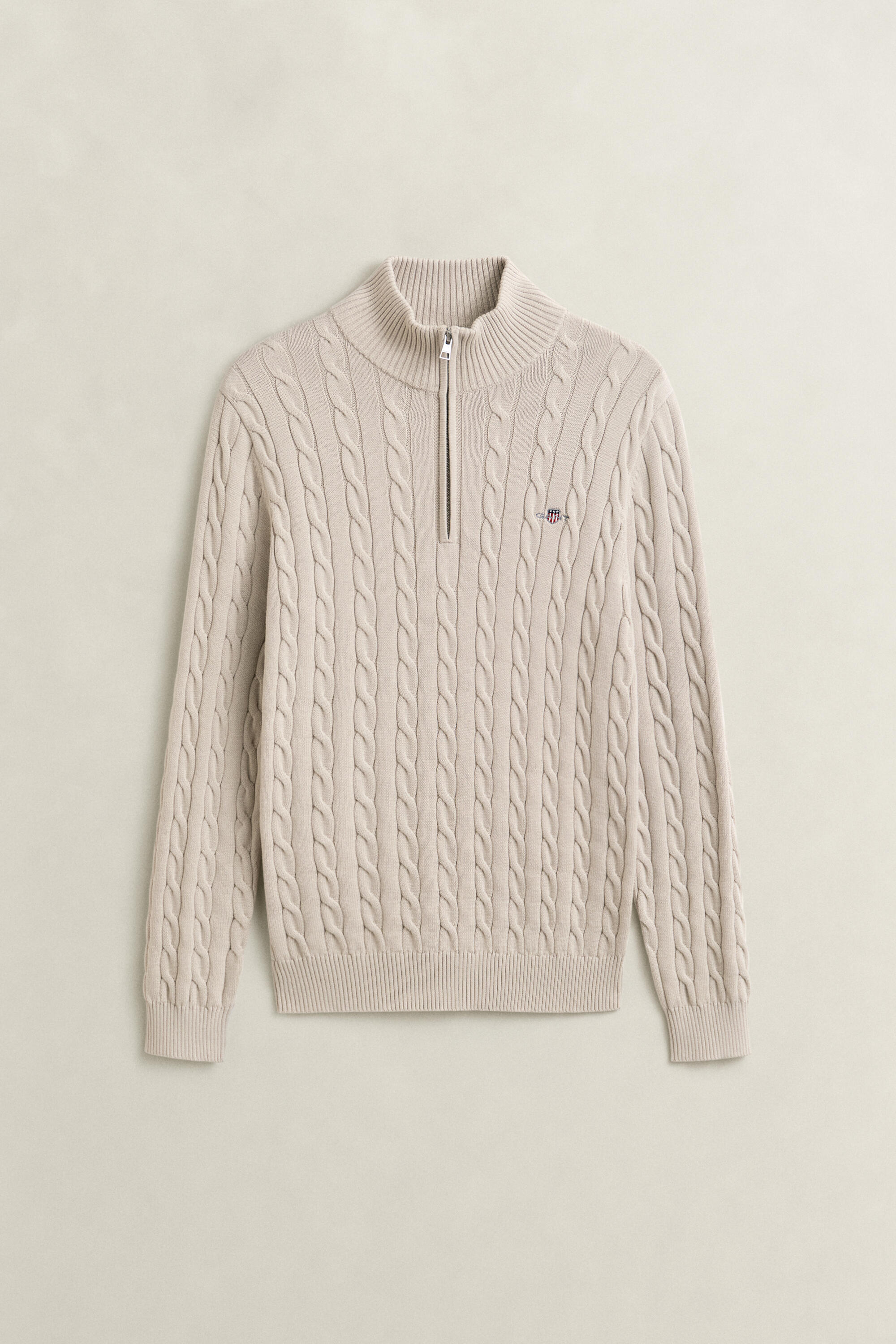 Gant Herren Beige - Zopfstrick Troyer - Gr. - Xl