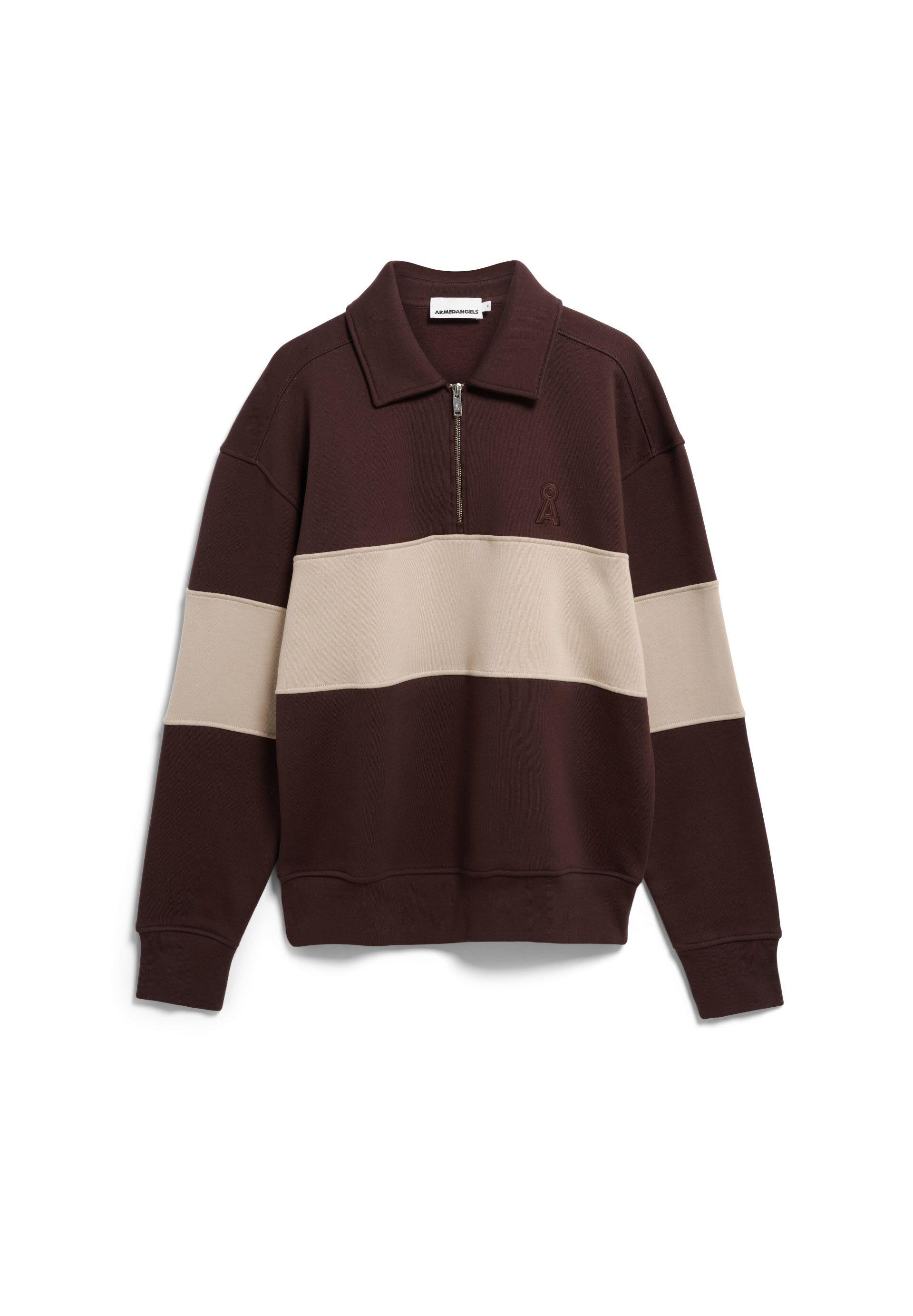 Armedangels Damen Marron Gestreifter Pullover Für - Bild 2