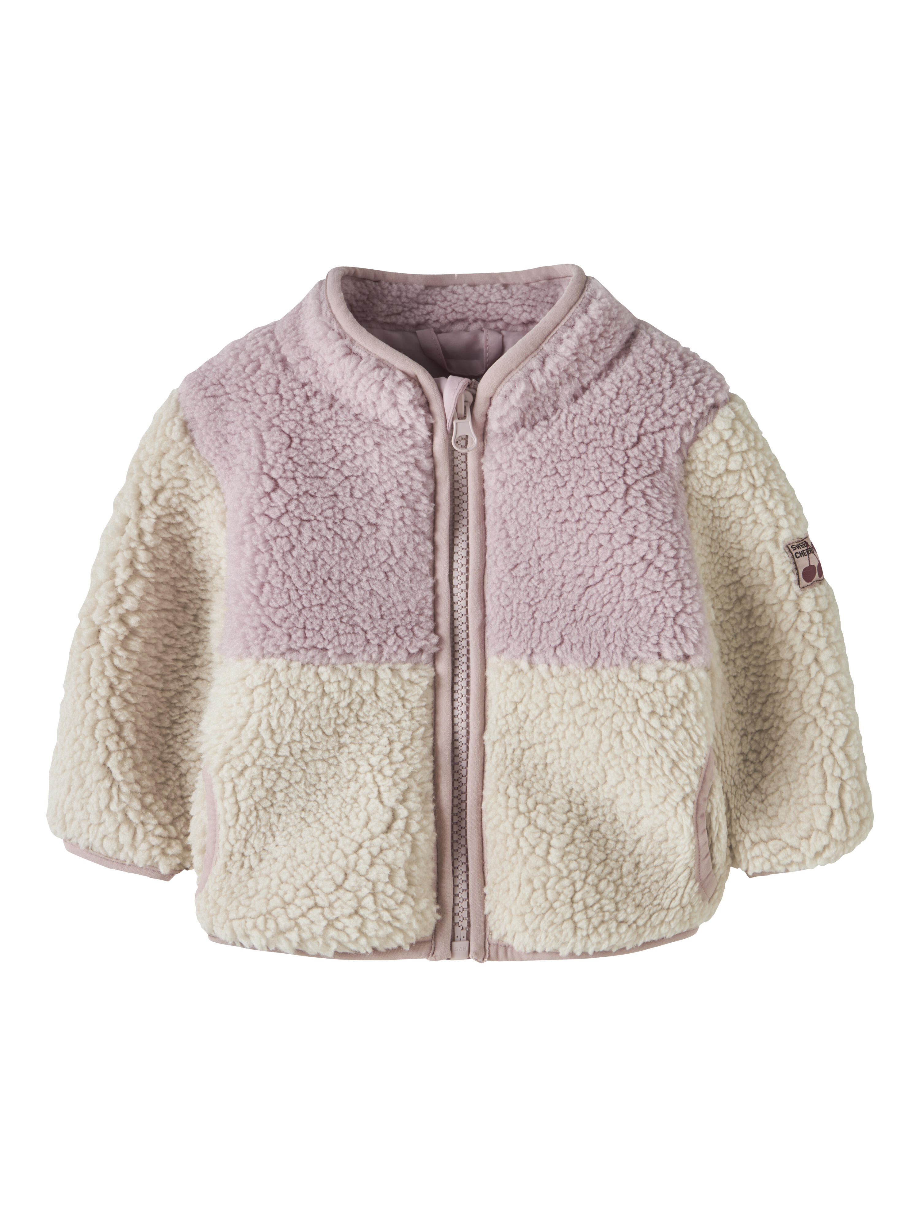 Name It - Nbfmacey Teddy Jacket Block Violet Ice - Gr. - 80 - Bild 2