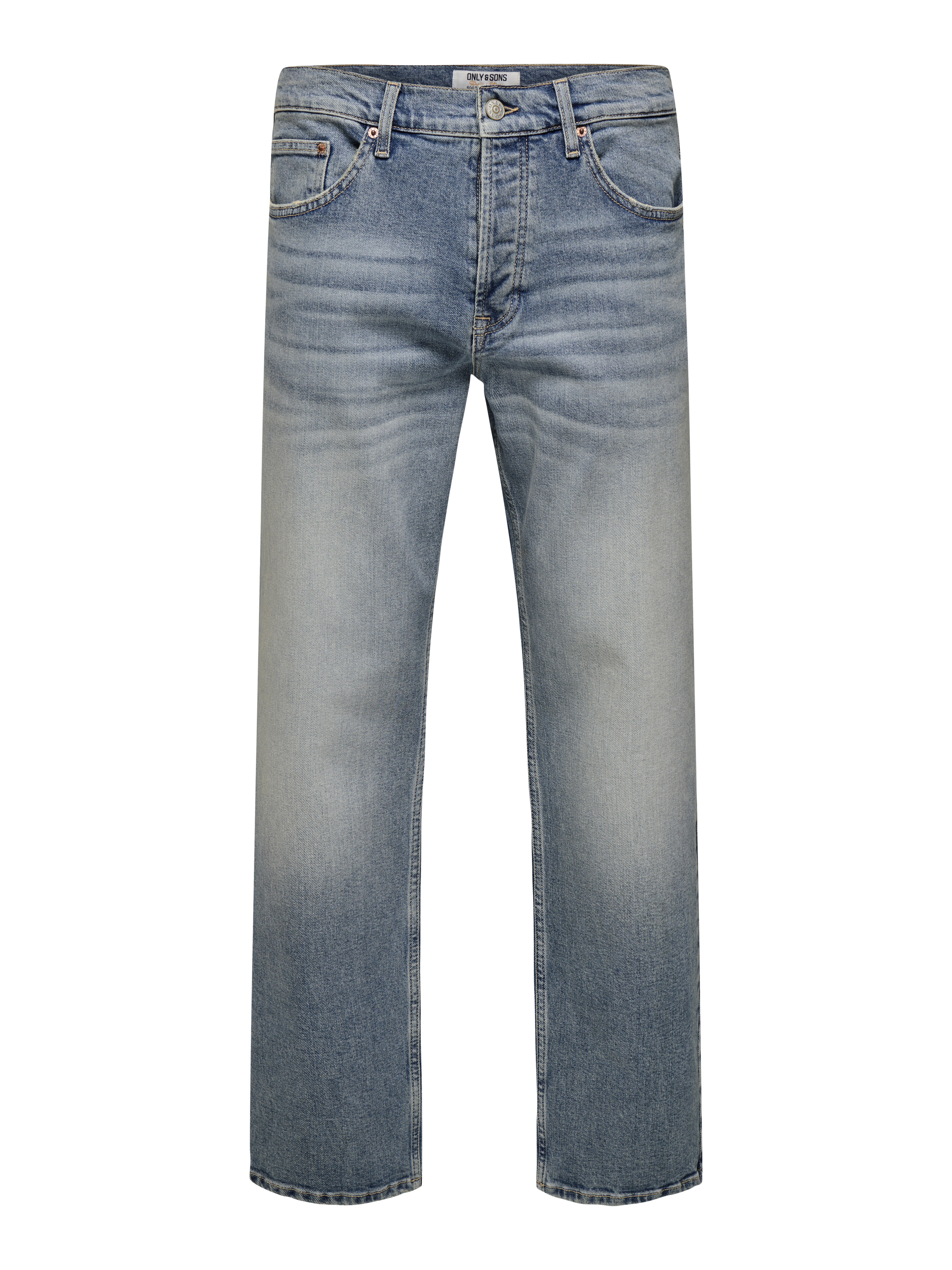 Only & Sons Herren Jeans Straight Fit Hellblau Gr. 30/34 Denim - Bild 4