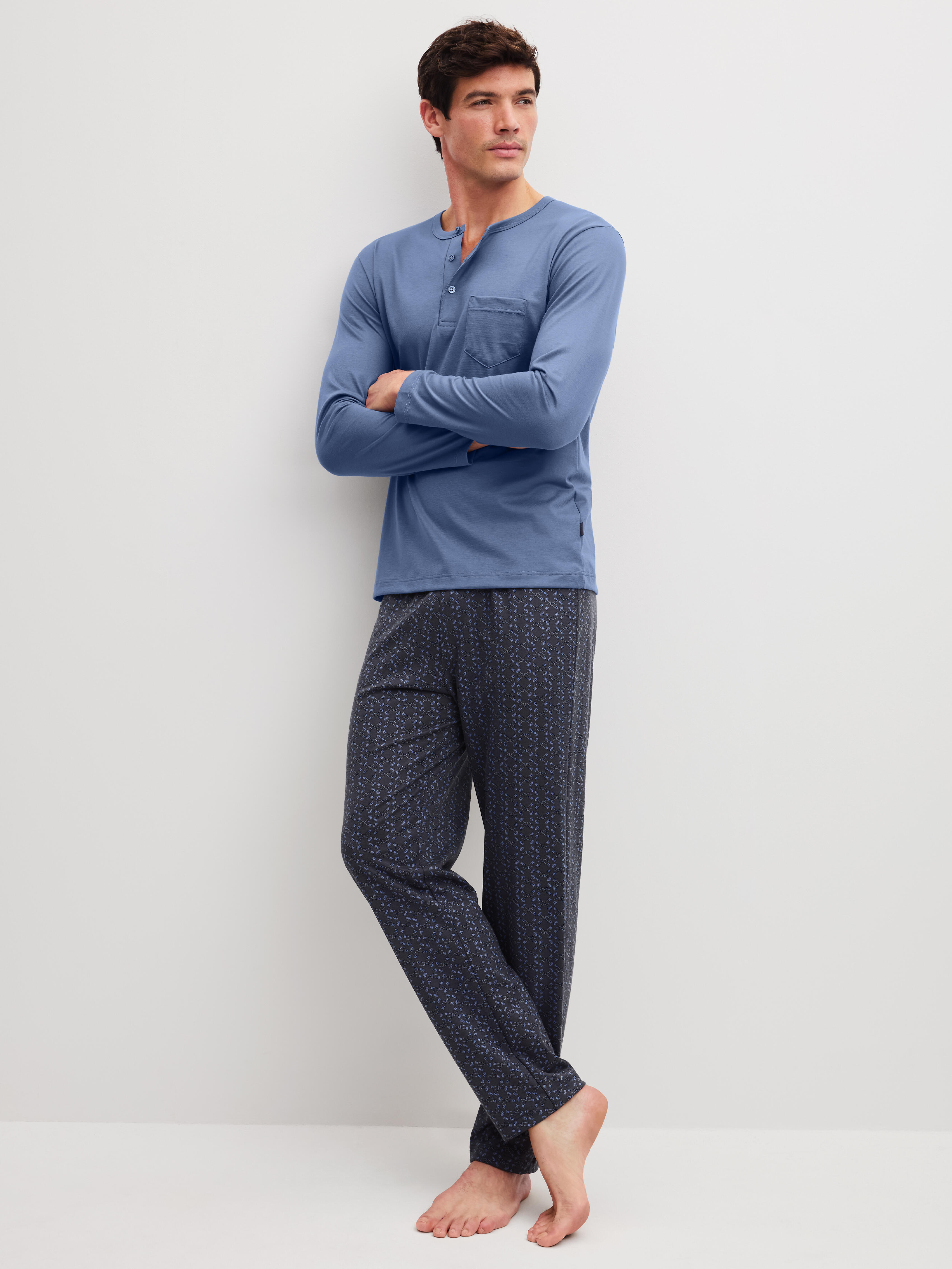 Calida Herren - Pyjama Coastal Fjord - Gr. - Xl - Bild 3