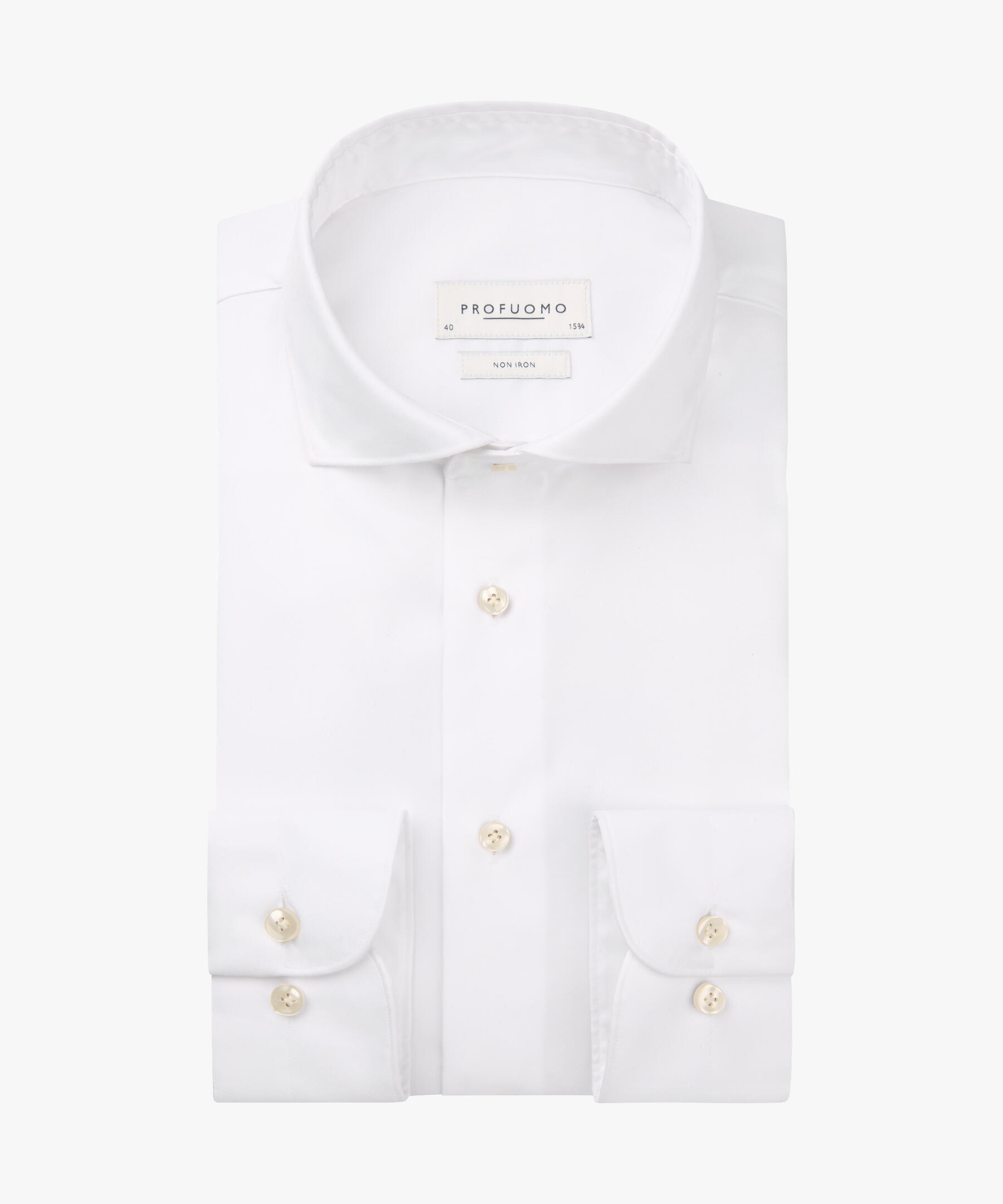 Profuomo Twill Hemd Weiß Größe 40 - Bild 3