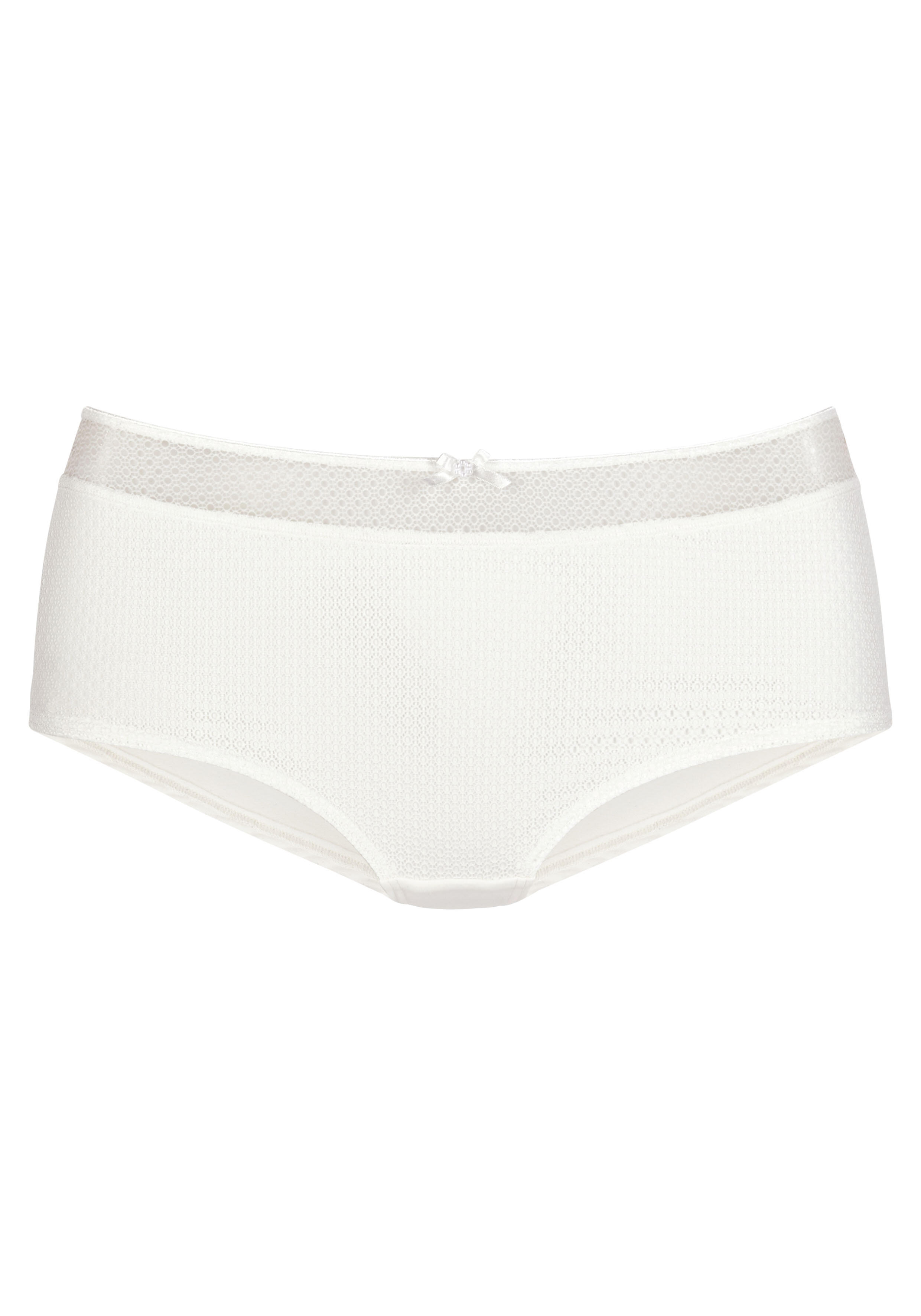 Lascana Nuance Hüftslip Schleife Für Damen Weiß in Größe 36/38 - Image 3