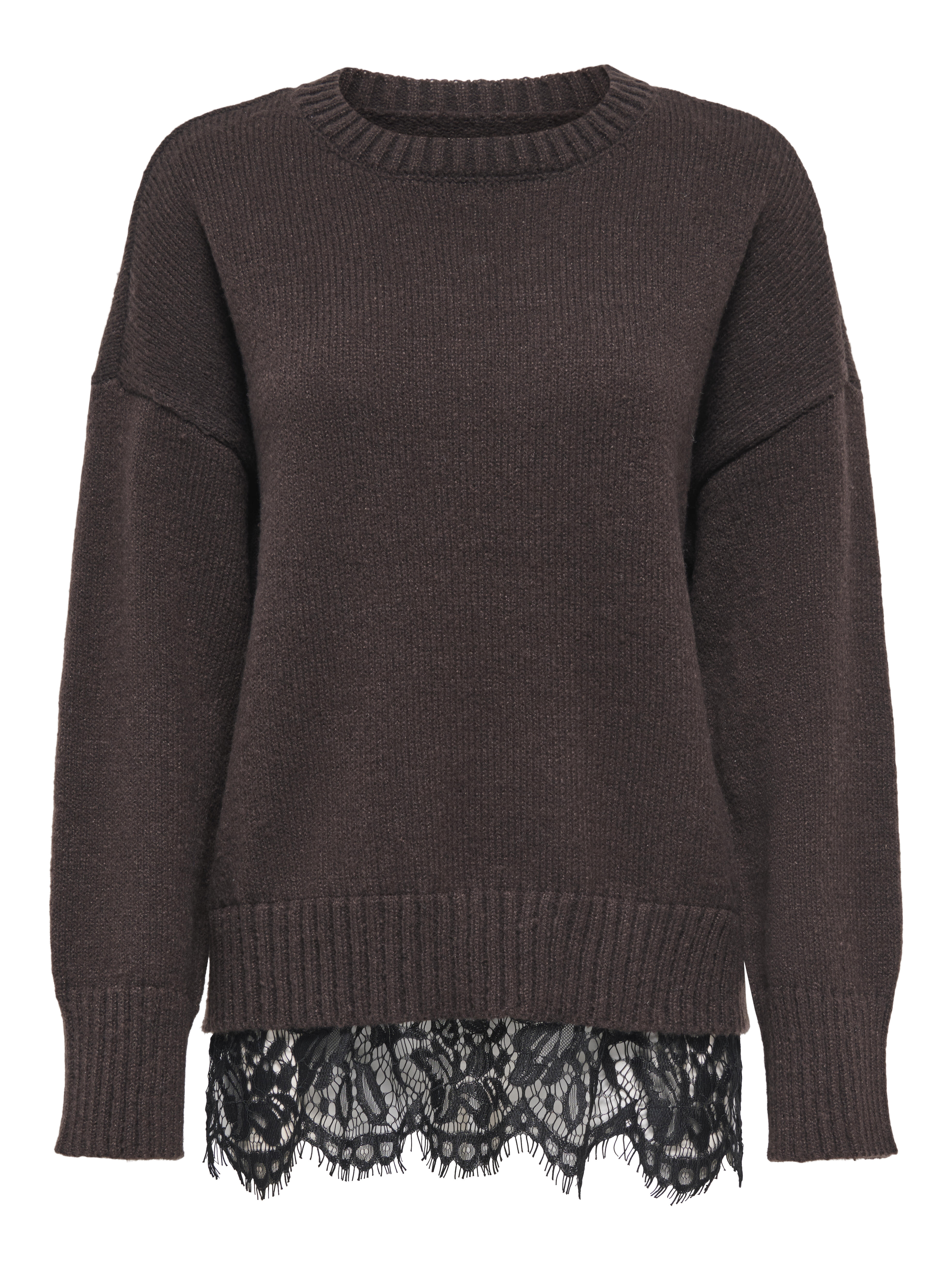 Only Lace Mix Round Neck Pullover Jumper - Bild 3