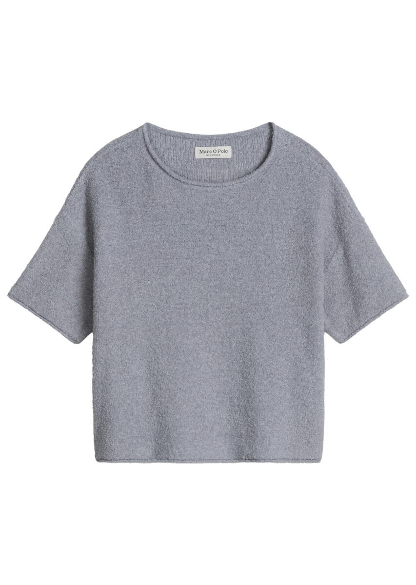 Marc O'polo Casual Blau/Grau - Kurzarm-Pullover - Gr. - S