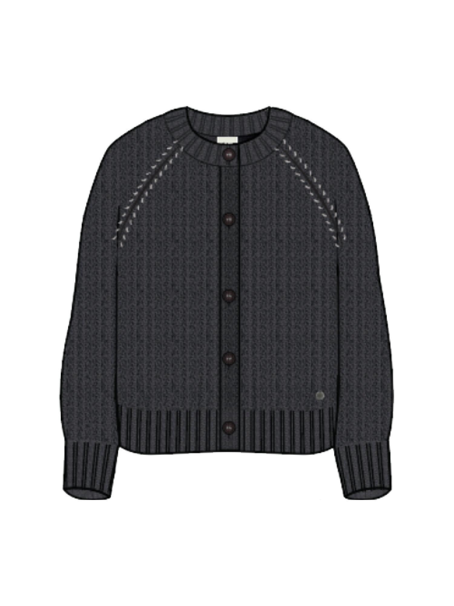 Pepe Jeans Apparel - Ashley Cardigan Dark Grey Marl - Gr. - M