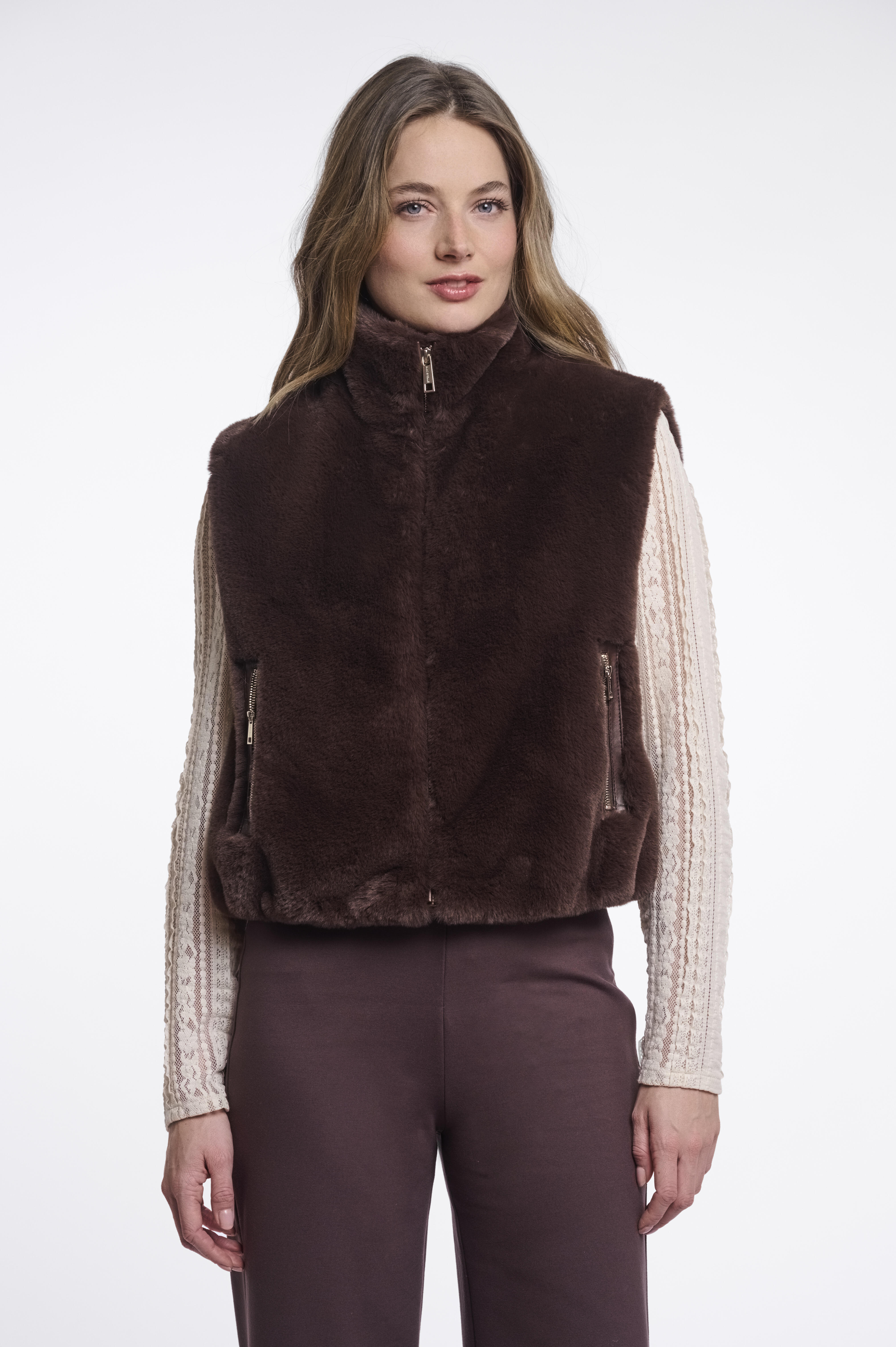 Rino & Pelle Damen Marron Weste Nikki - Bild 2
