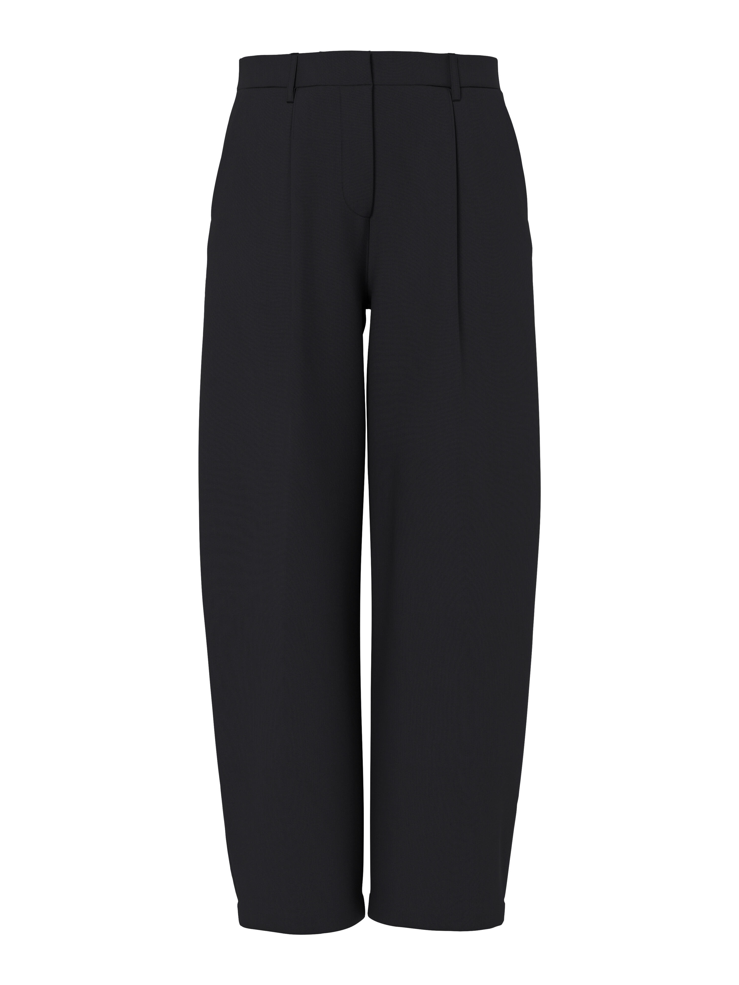 Pieces Damen Schwarz Anzughose "Pcbosella Mw Barrel Pants Noos Bc" Materialmix Barrel Fit erhältlich in Größe von Baur - Bild 3