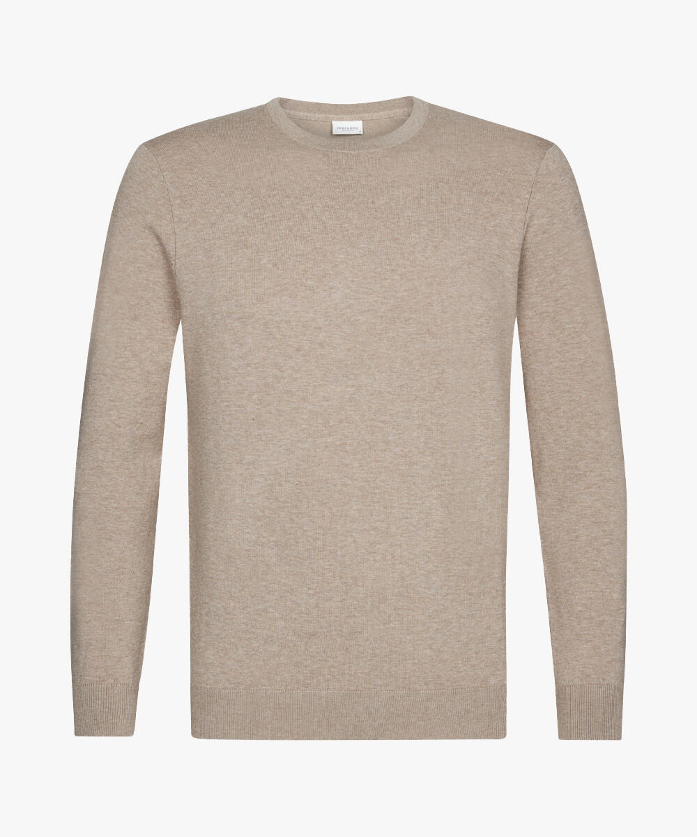 Profuomo Beige - R Luxury-Basic-Rundhals - Gr. - Xxl