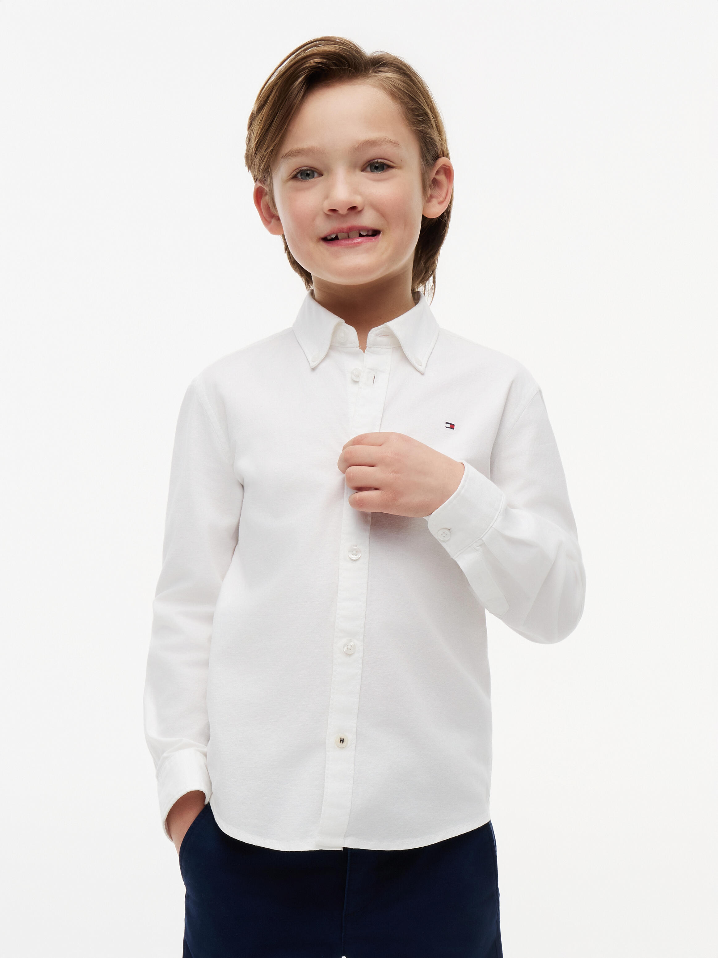 Tommy Hilfiger Herren Weiß Hemd Oxford Kb0kb06964 D Regular Fit - Bild 2