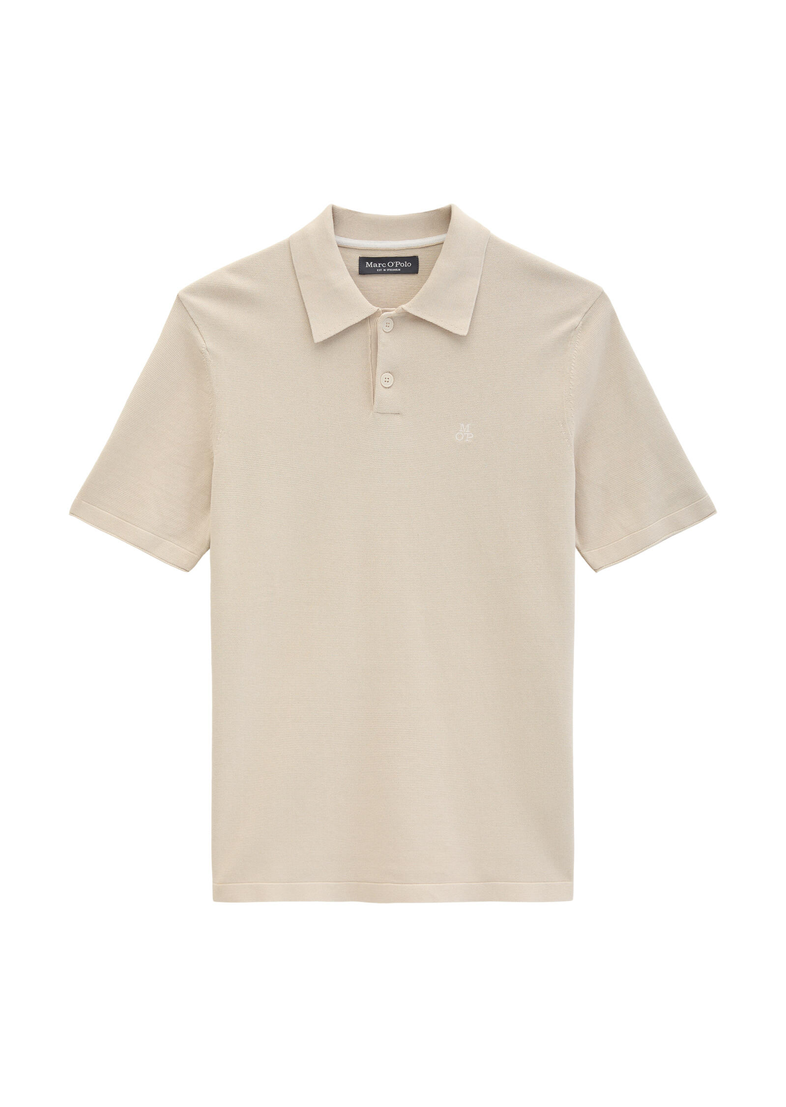 Marc O'polo Casual - Strick-Poloshirt Regular Light Oat - Gr. - M